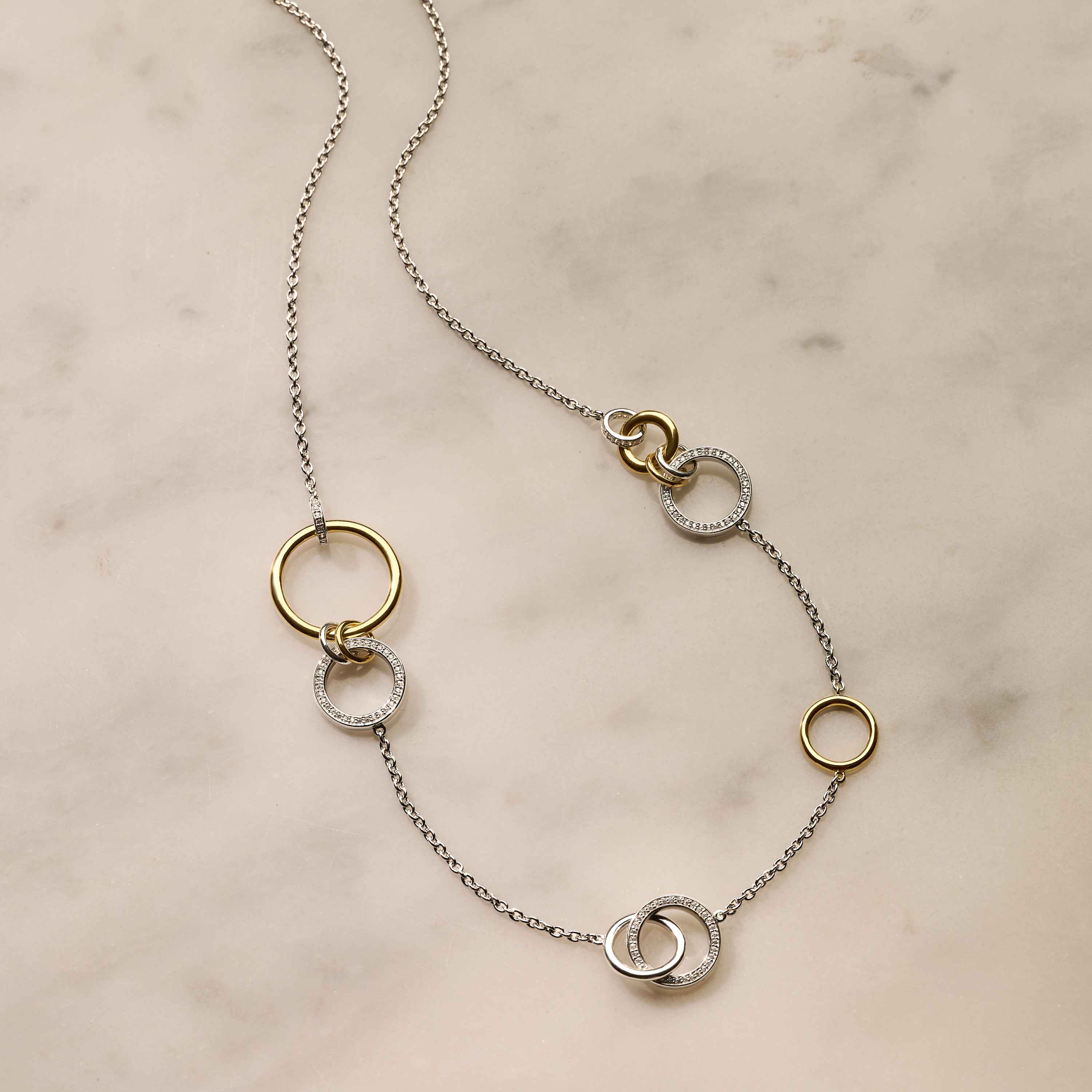 Connected Cirkel Charm Ketting - Image 8