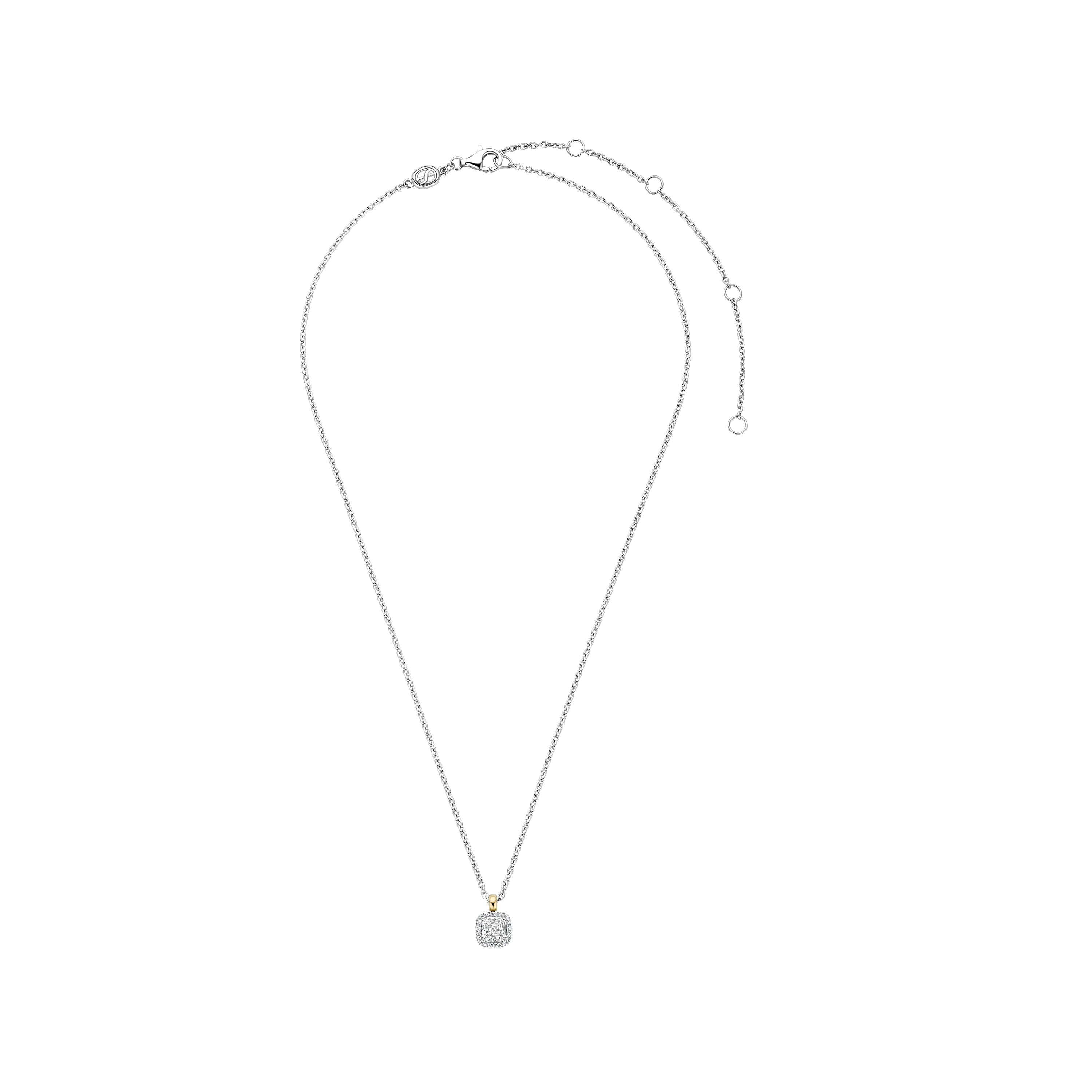 Classic Vierkante Zirkonia ketting - Image 4