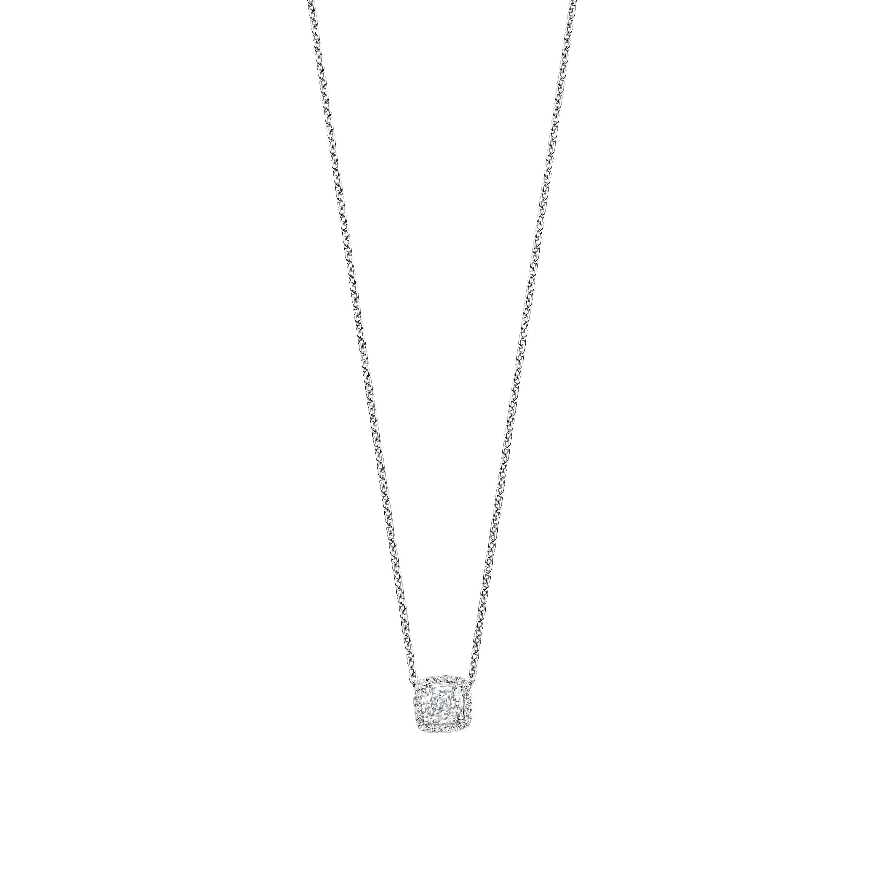 Classic Vierkante Zirkonia Ketting
