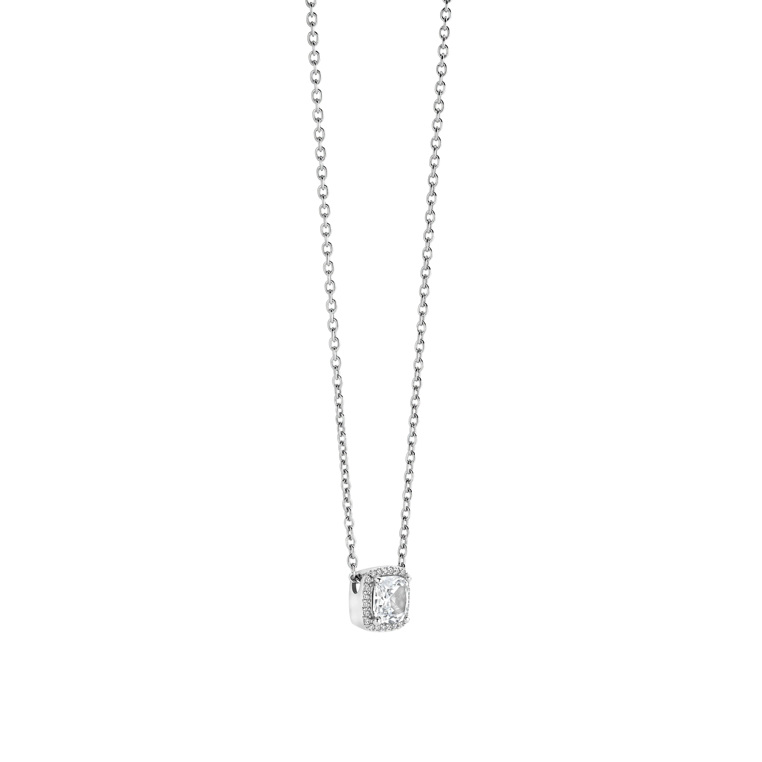 Classic Vierkante Zirkonia Ketting - Image 2