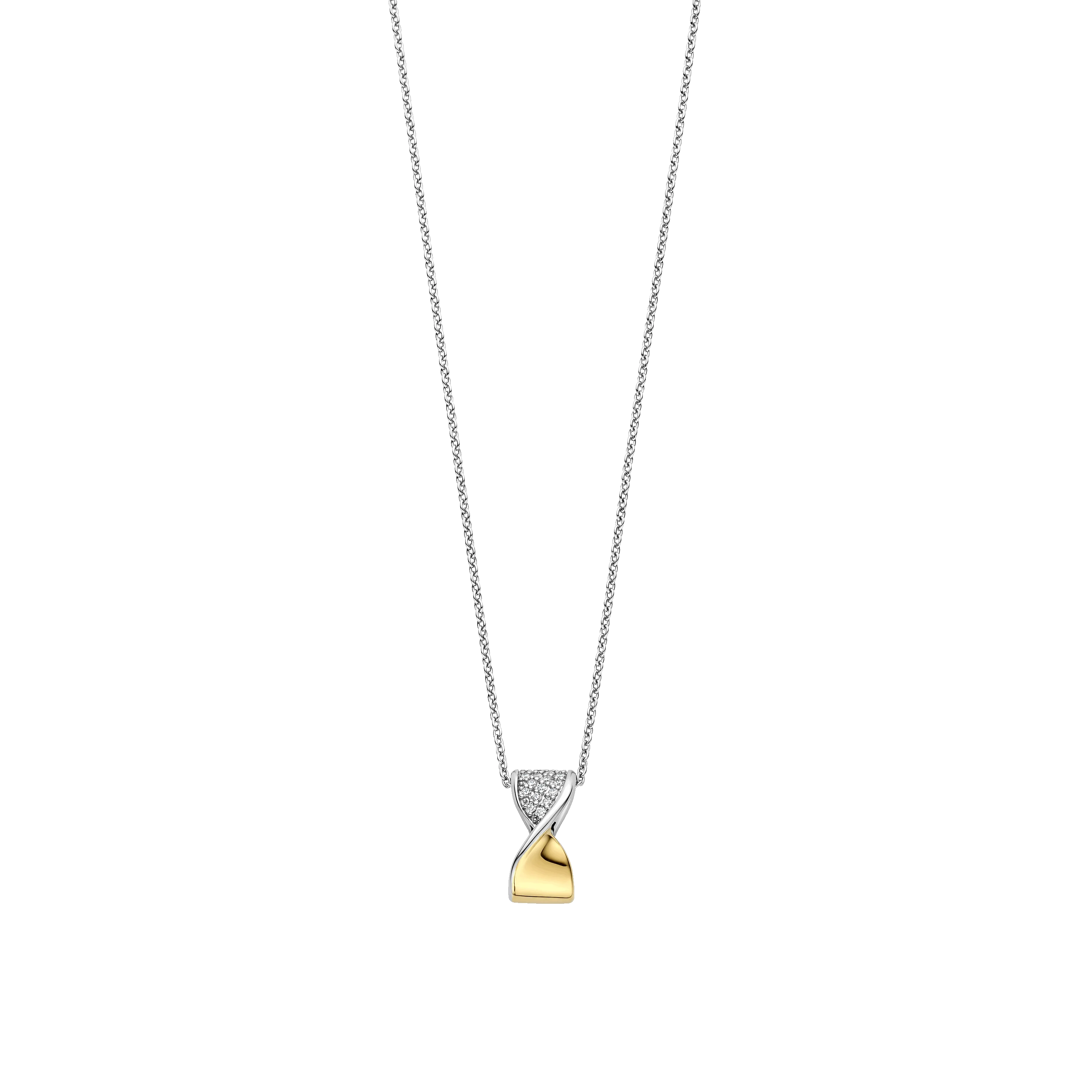 Twisted Zirkonia Ketting