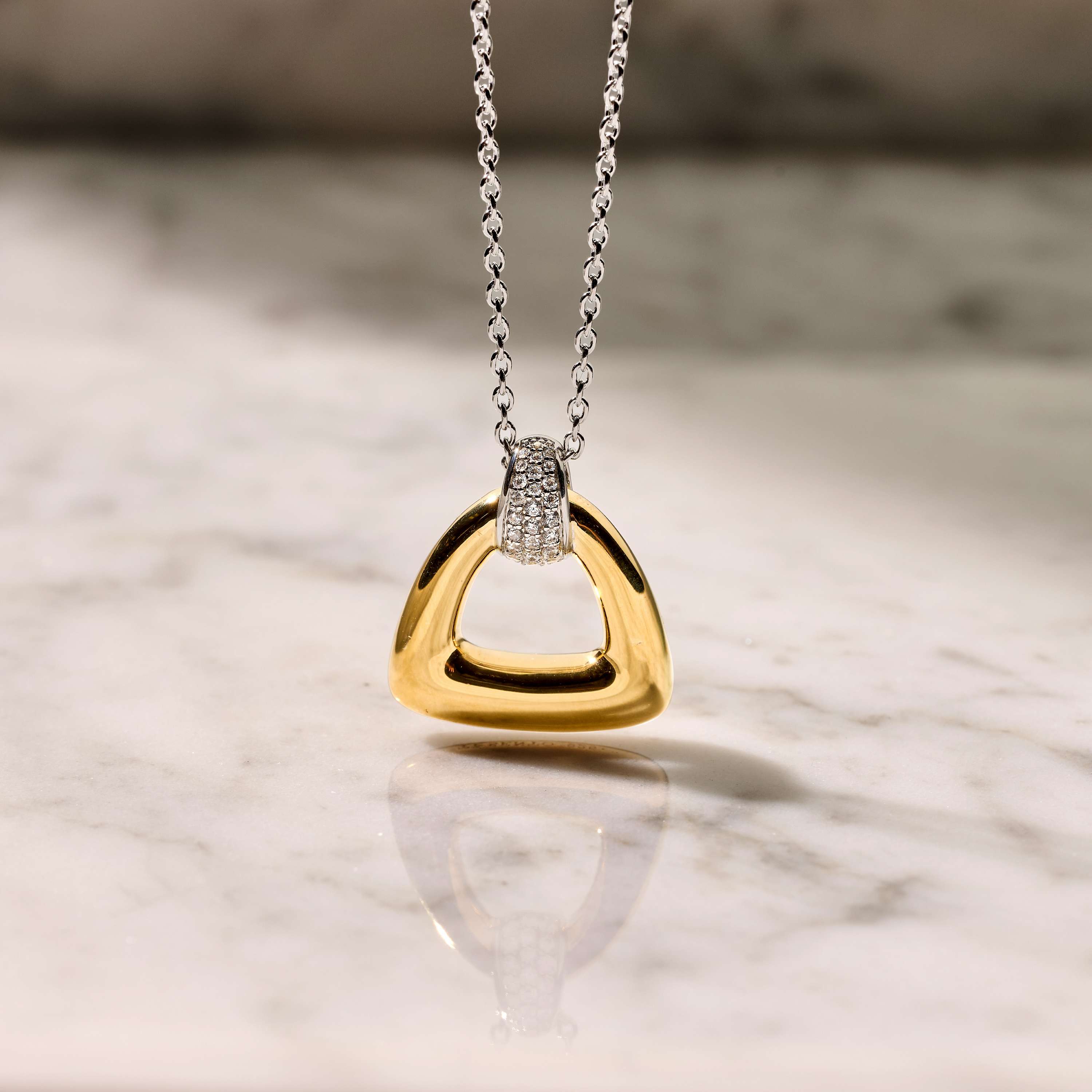 Open Triangle Vintage Ketting - Image 9