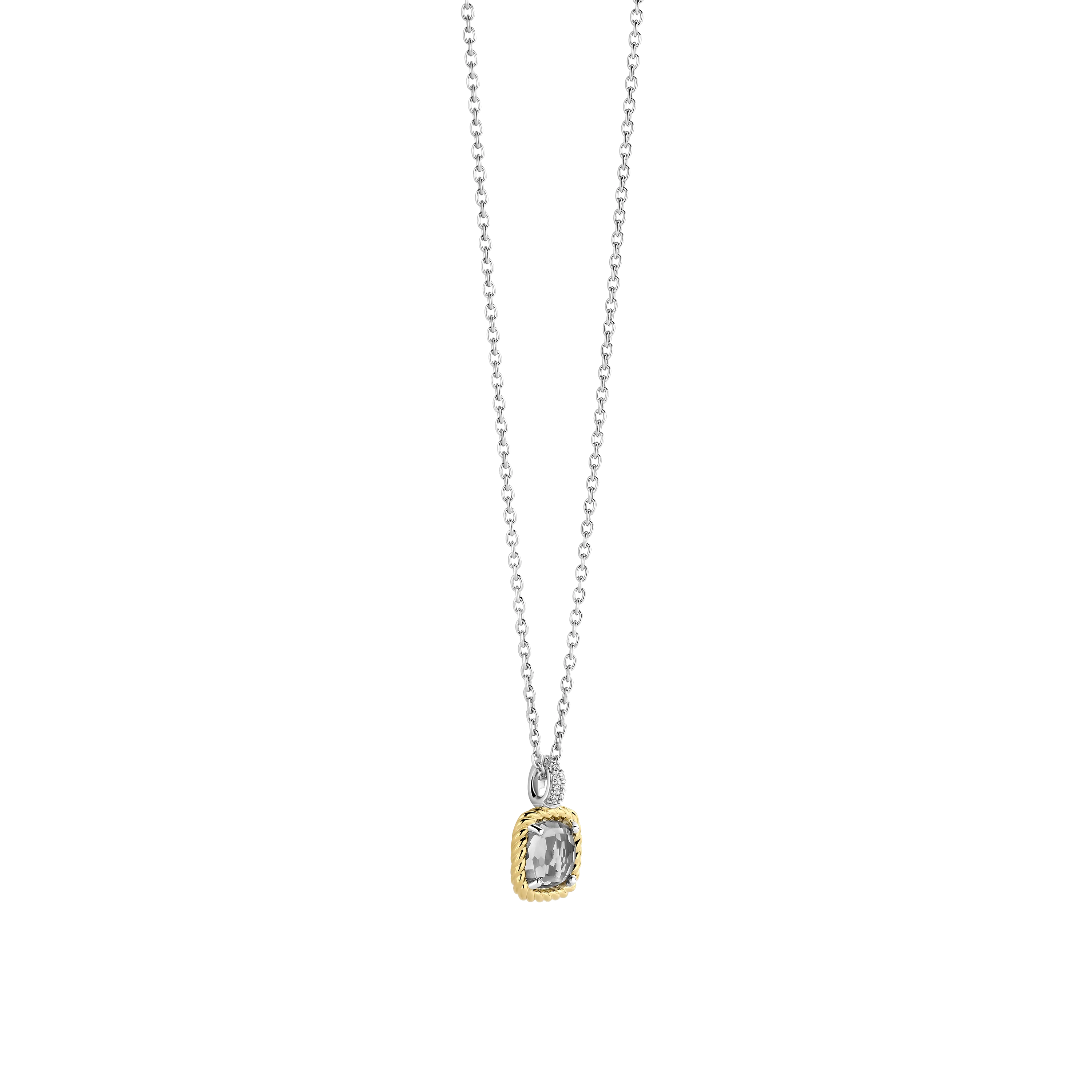 Grijze Zirkonia Cushion Ketting - Image 2
