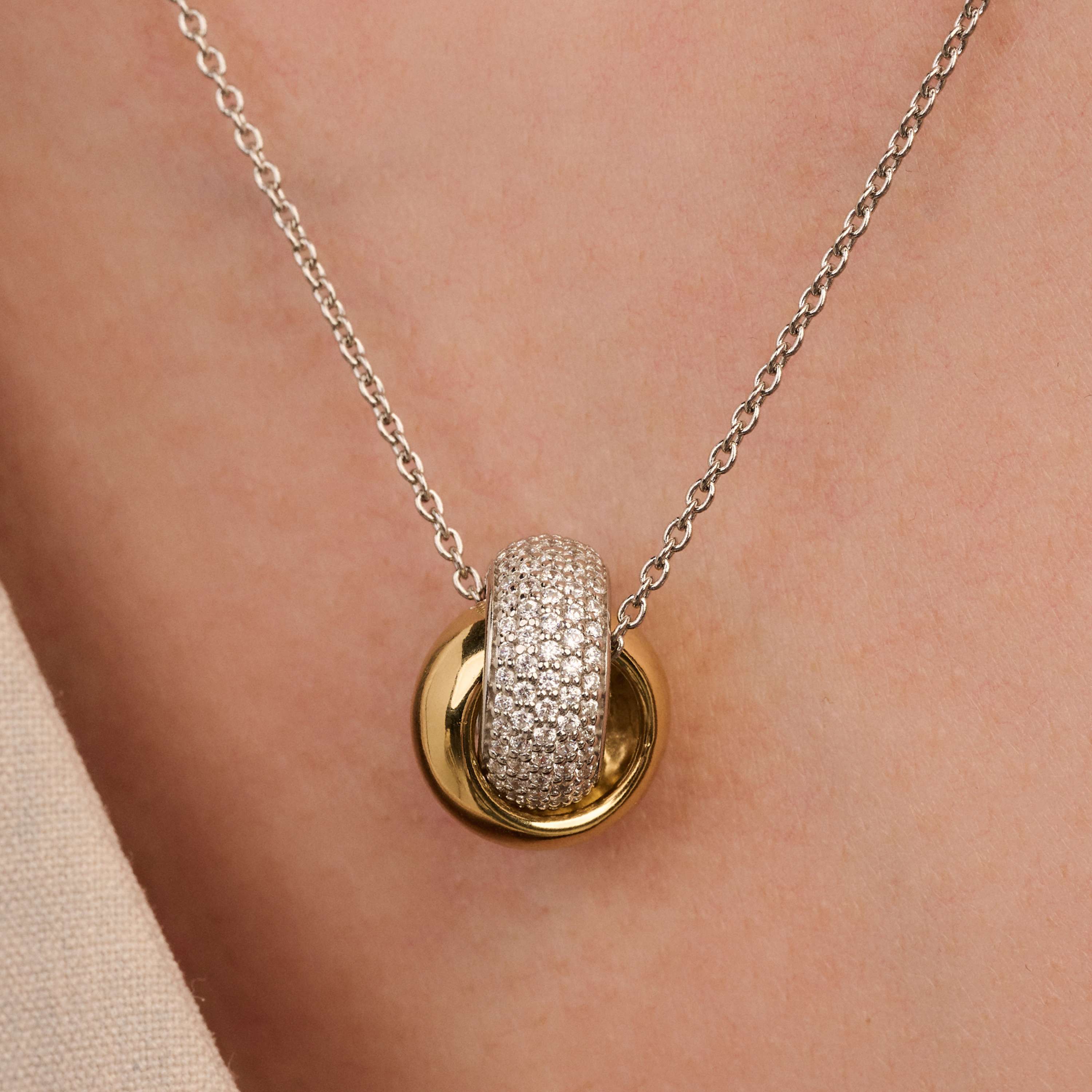 Bold Zirkonia Crossover Ketting - Image 5