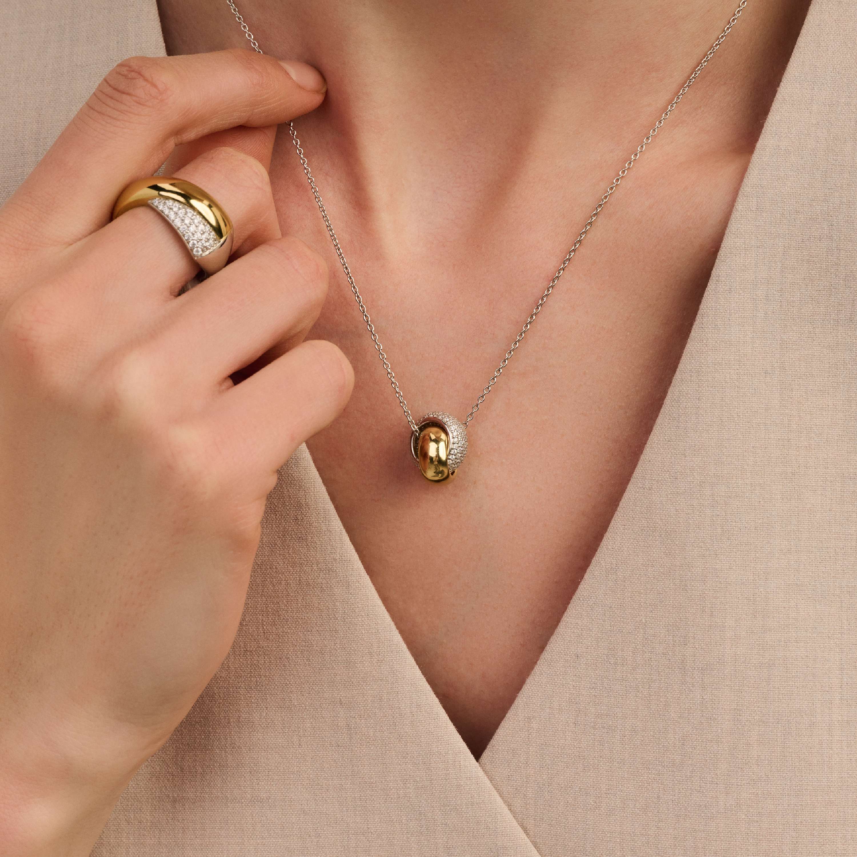 Bold Zirkonia Crossover Ketting - Image 6