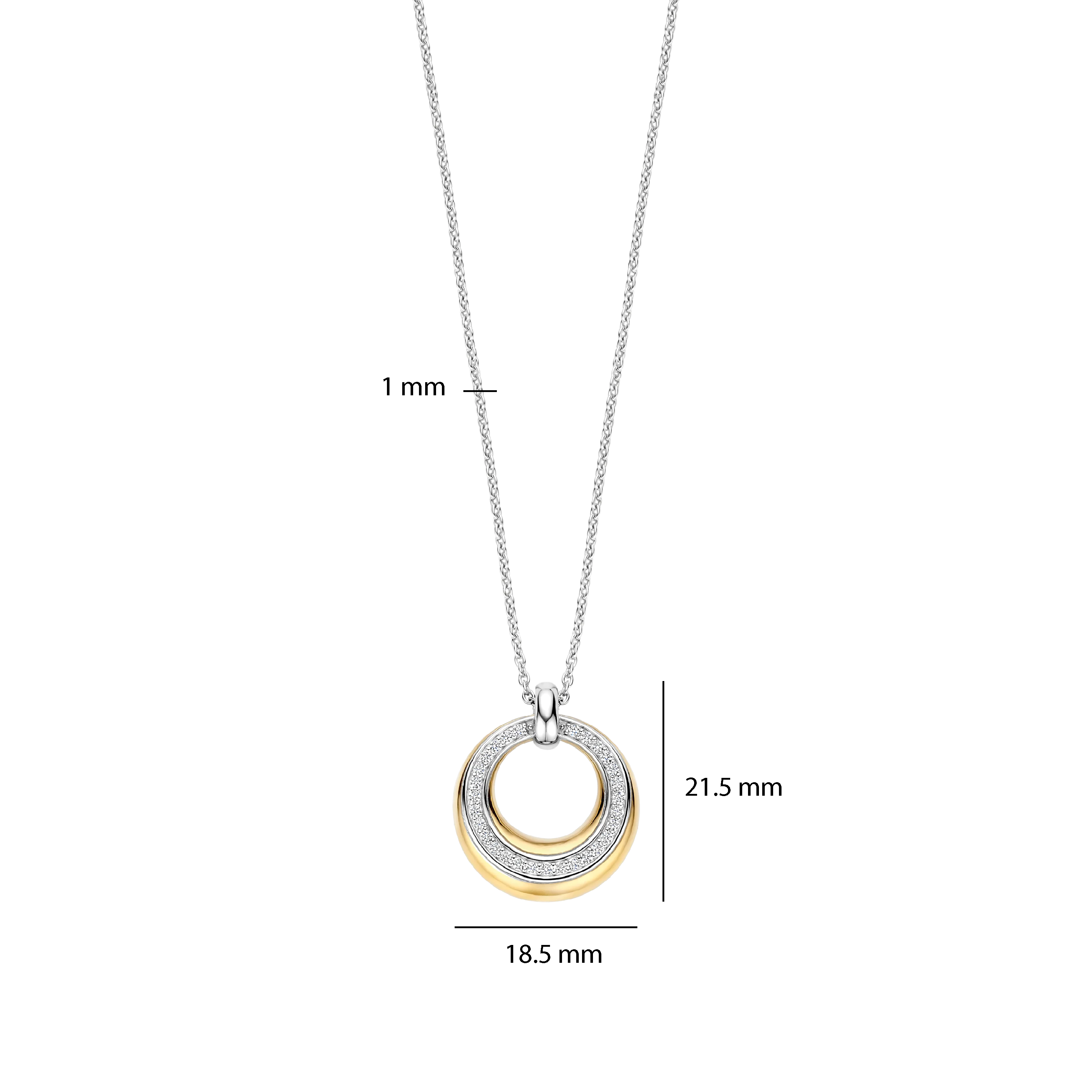 Layered Zirkonia Ketting - Image 4