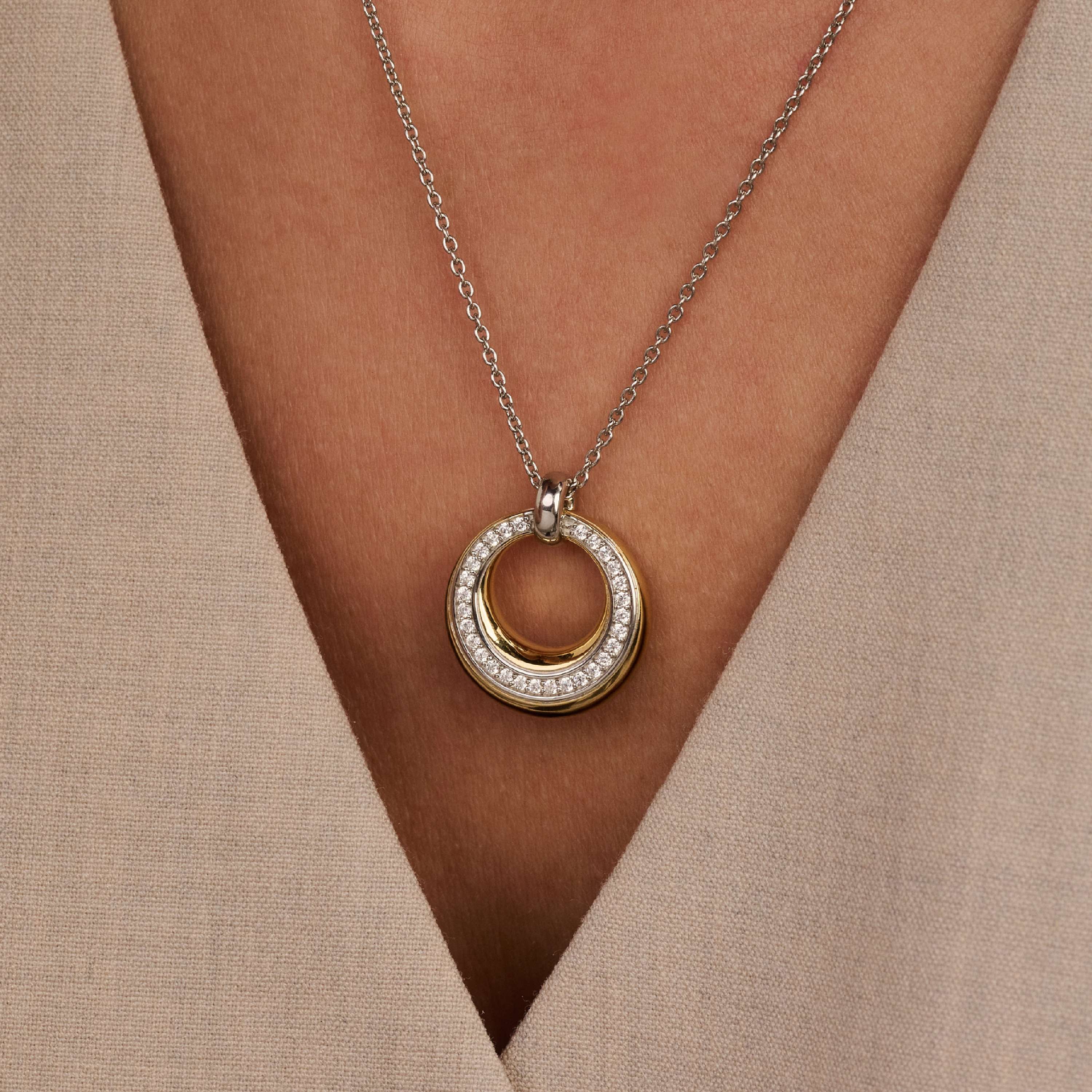 Layered Zirkonia Ketting - Image 5