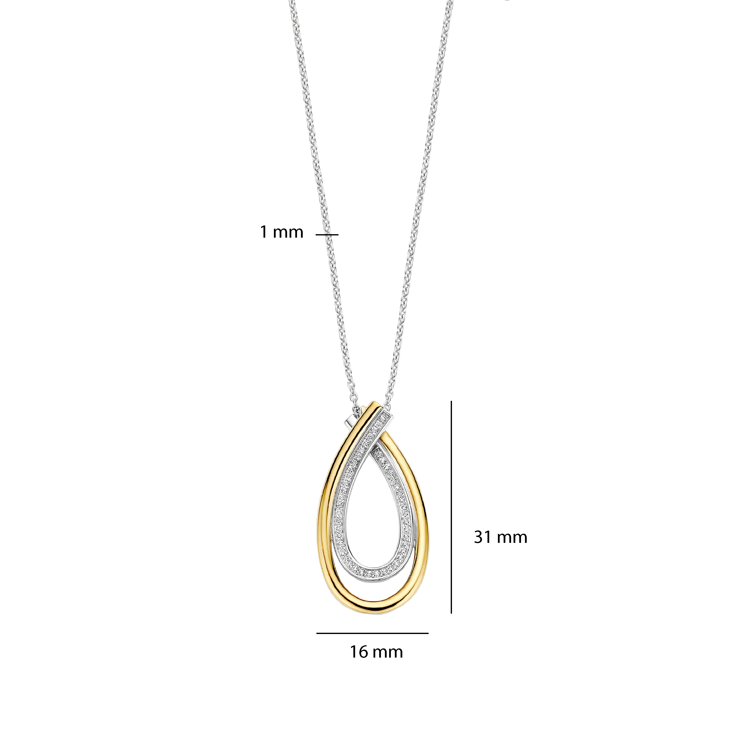 Organic Zirkonia Ketting - Image 4