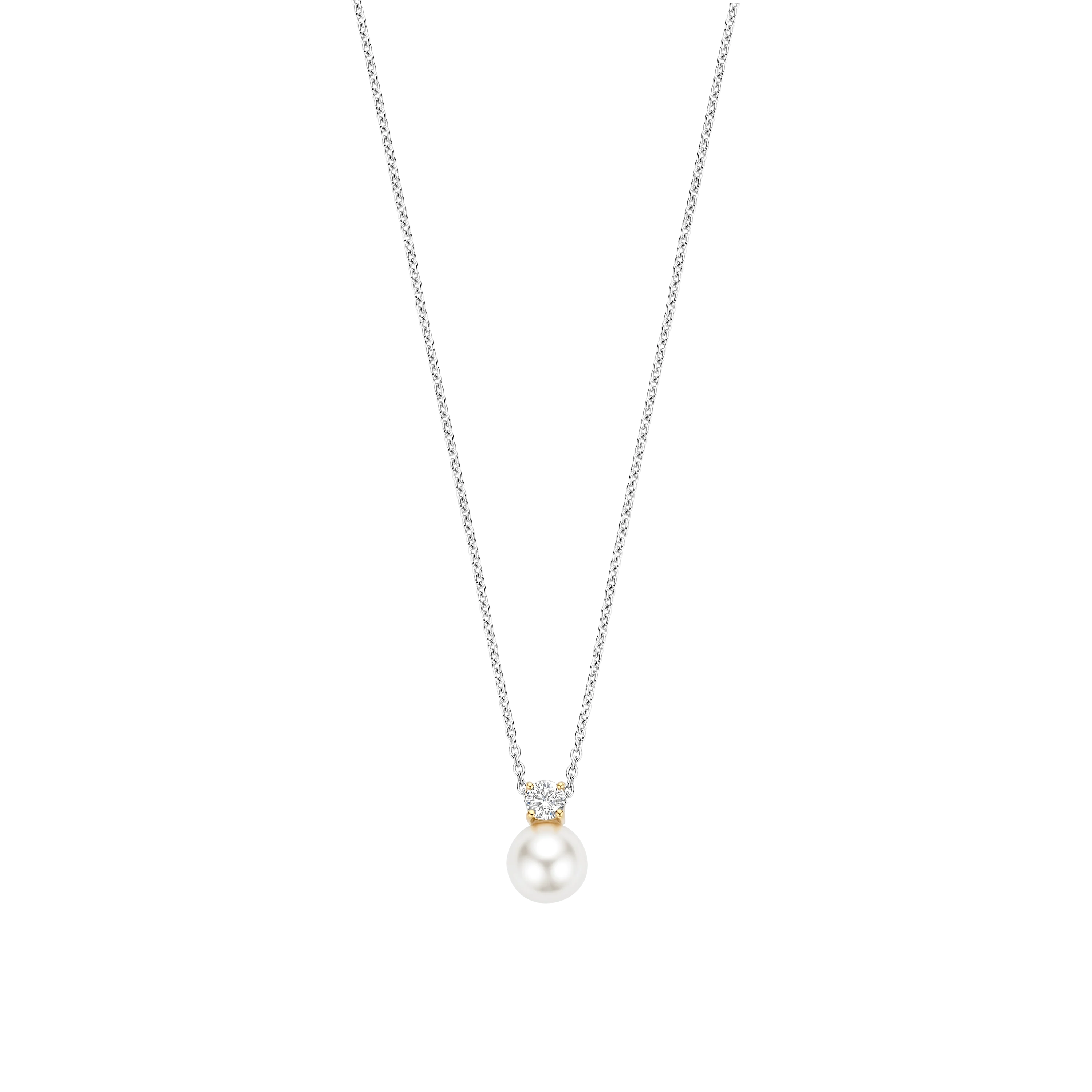 Zirkonia Parel Ketting