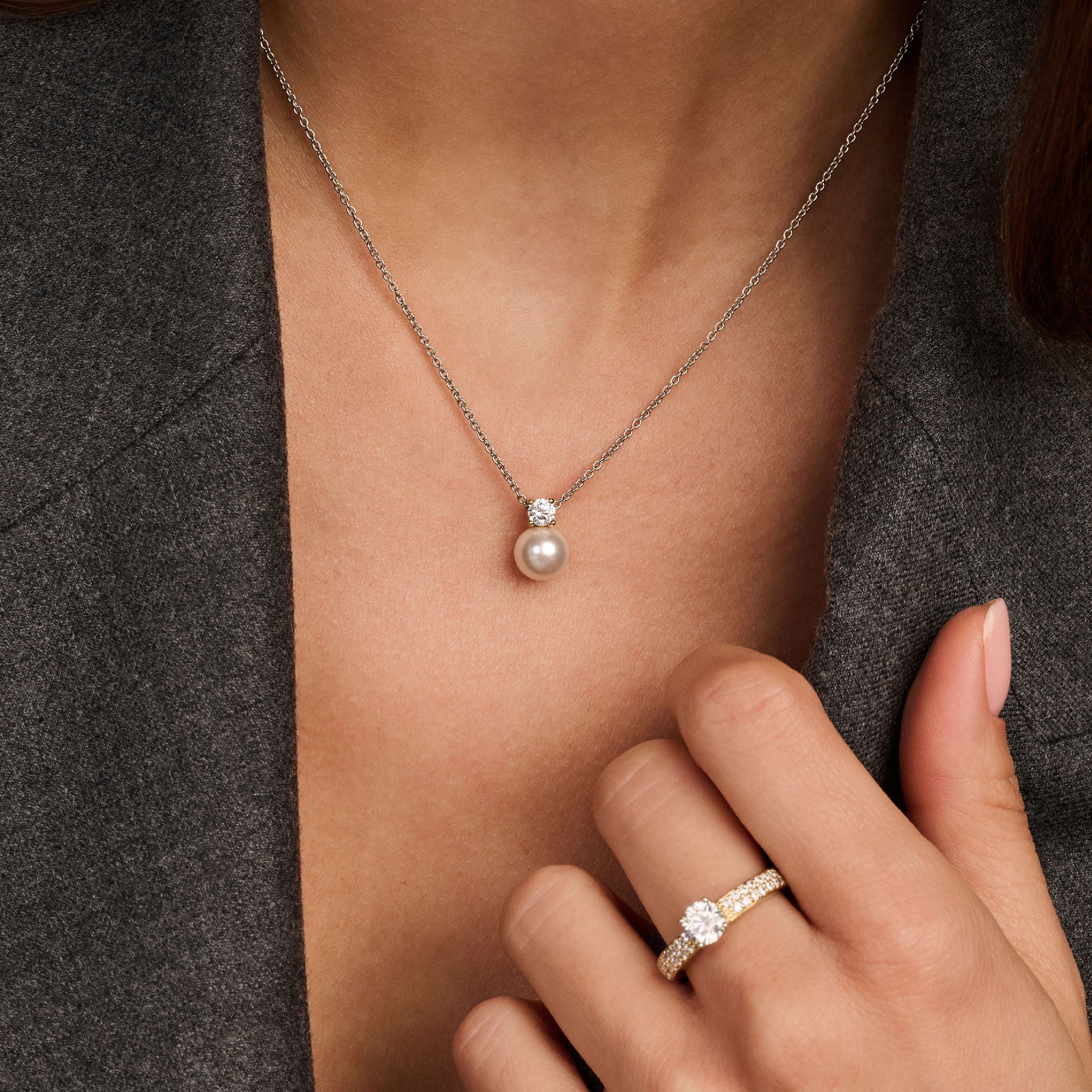 Zirkonia Parel Ketting - Image 6