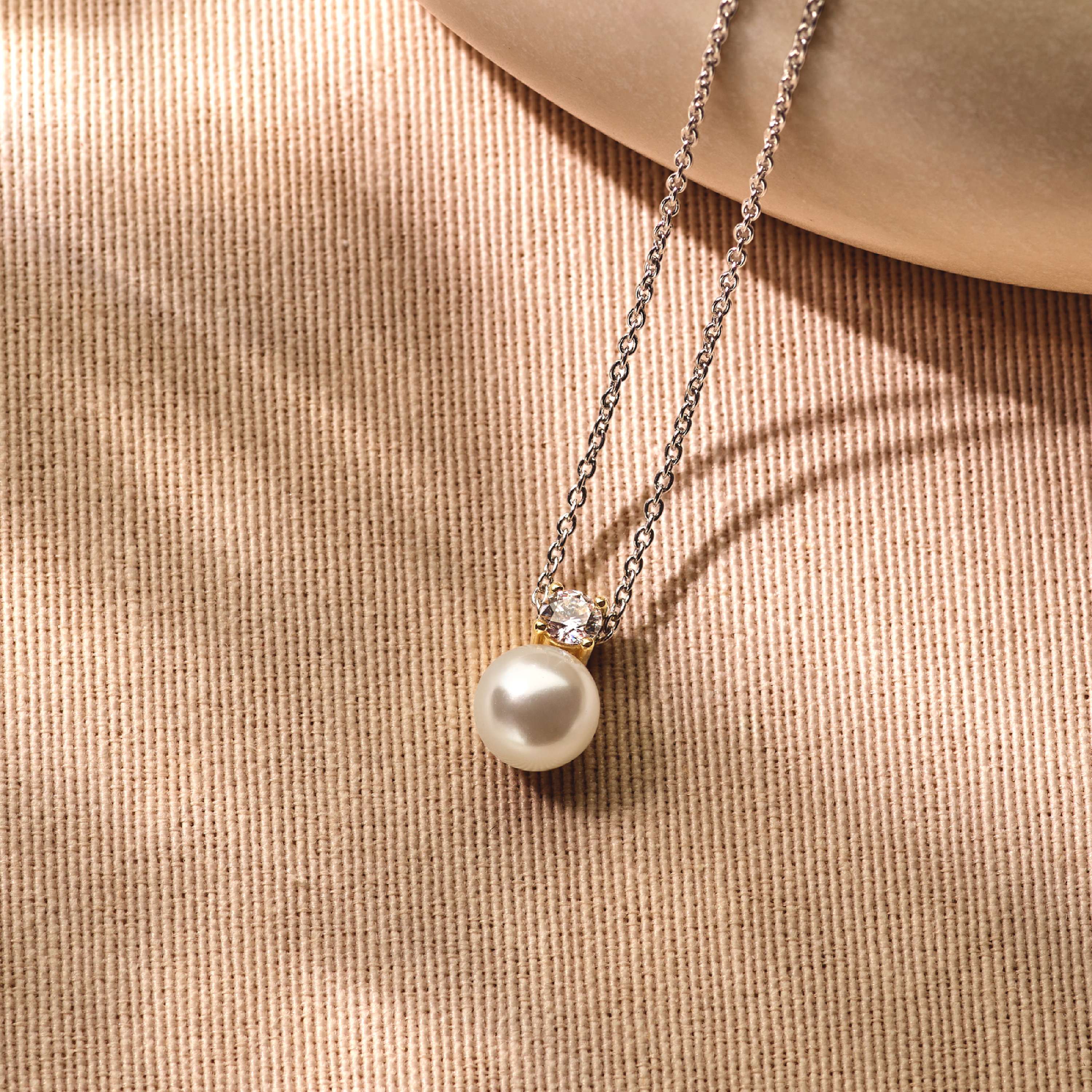 Zirkonia Parel Ketting - Image 8