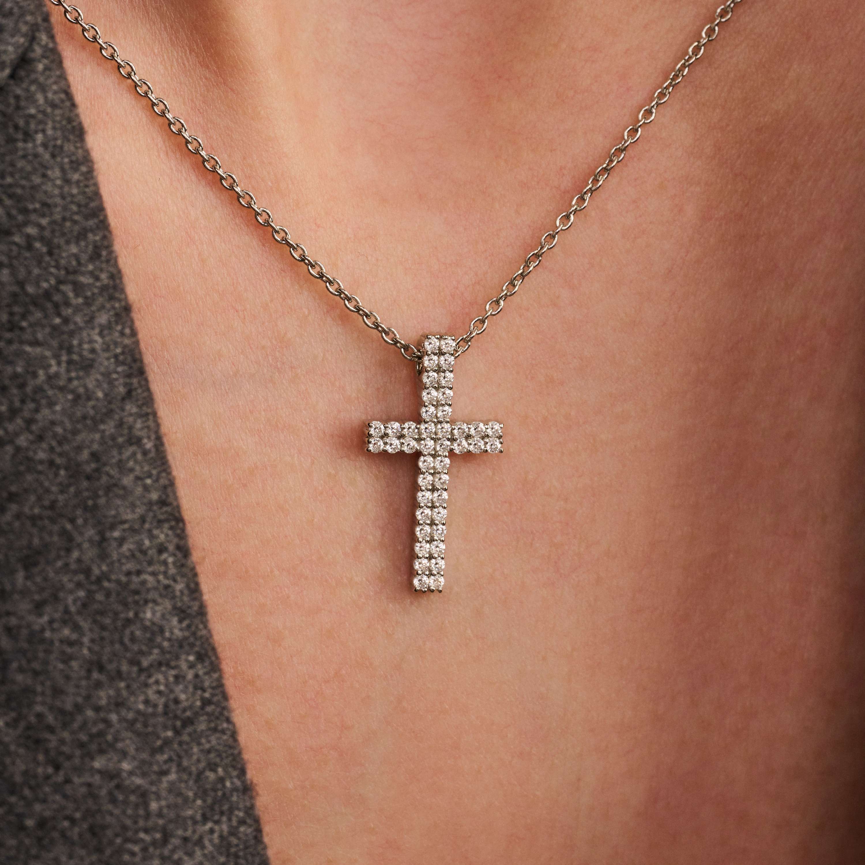 Zirkonia Cross Ketting - Image 7