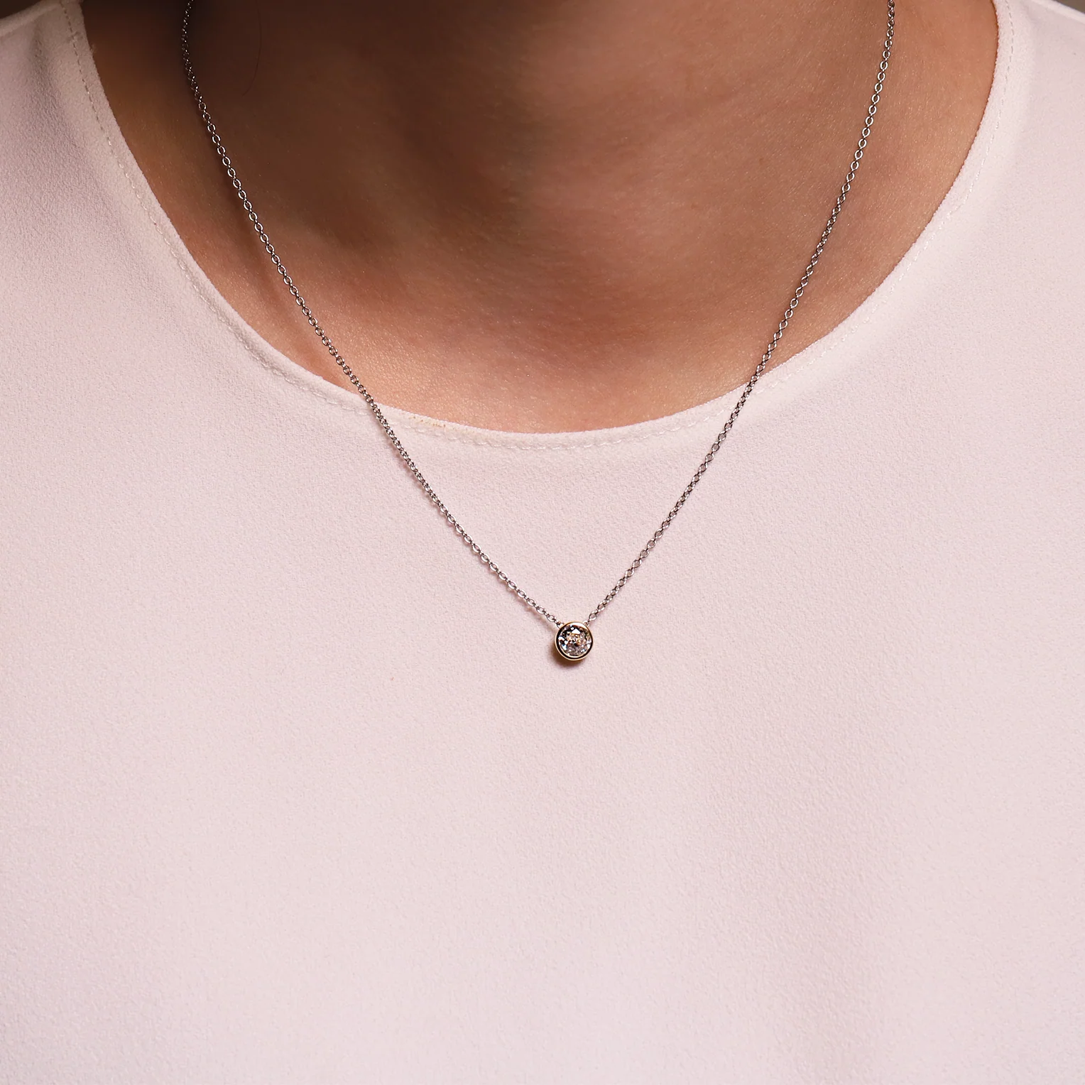 Classic Ronde Zirkonia Ketting - Image 6