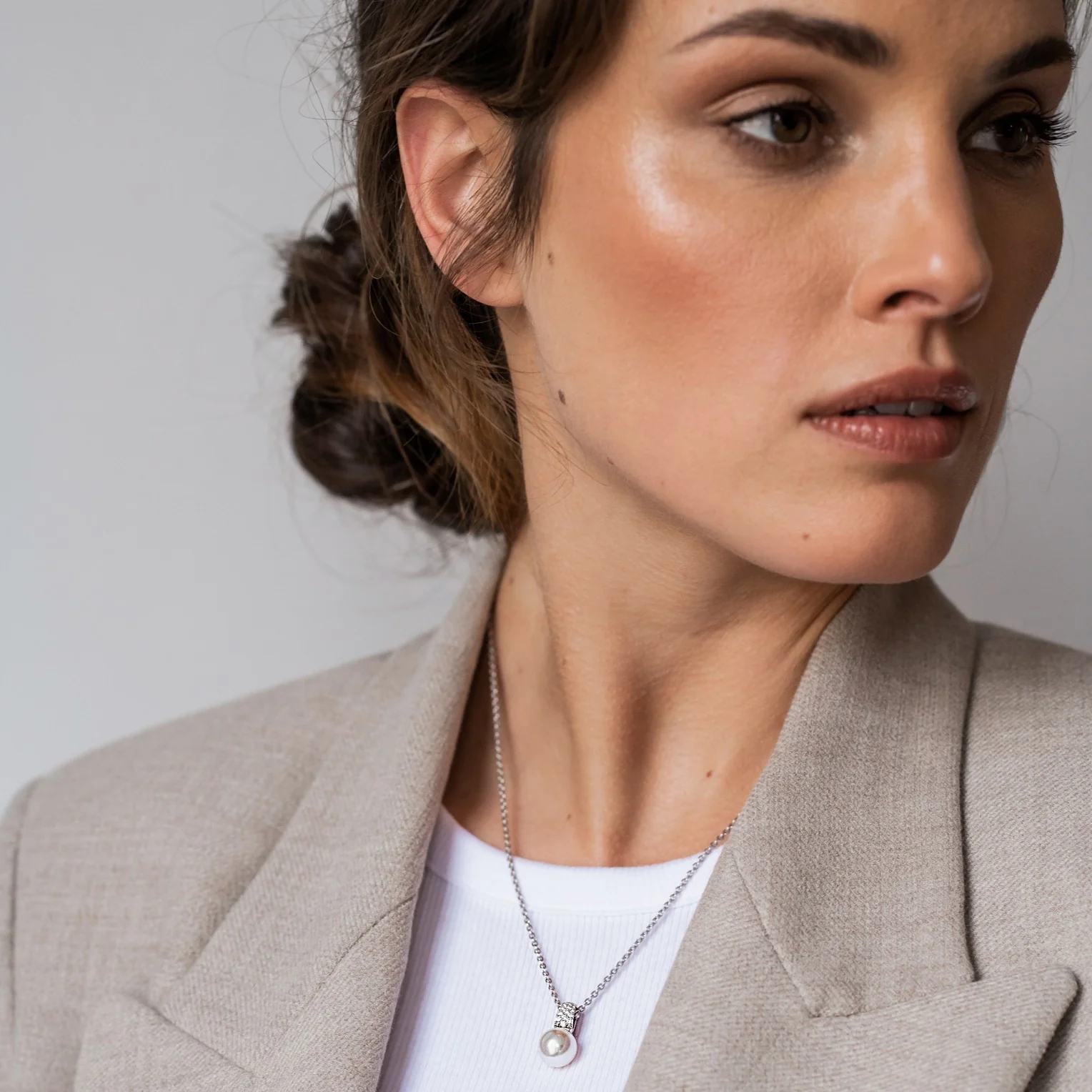 Zirkonia Parel Ketting - Image 5