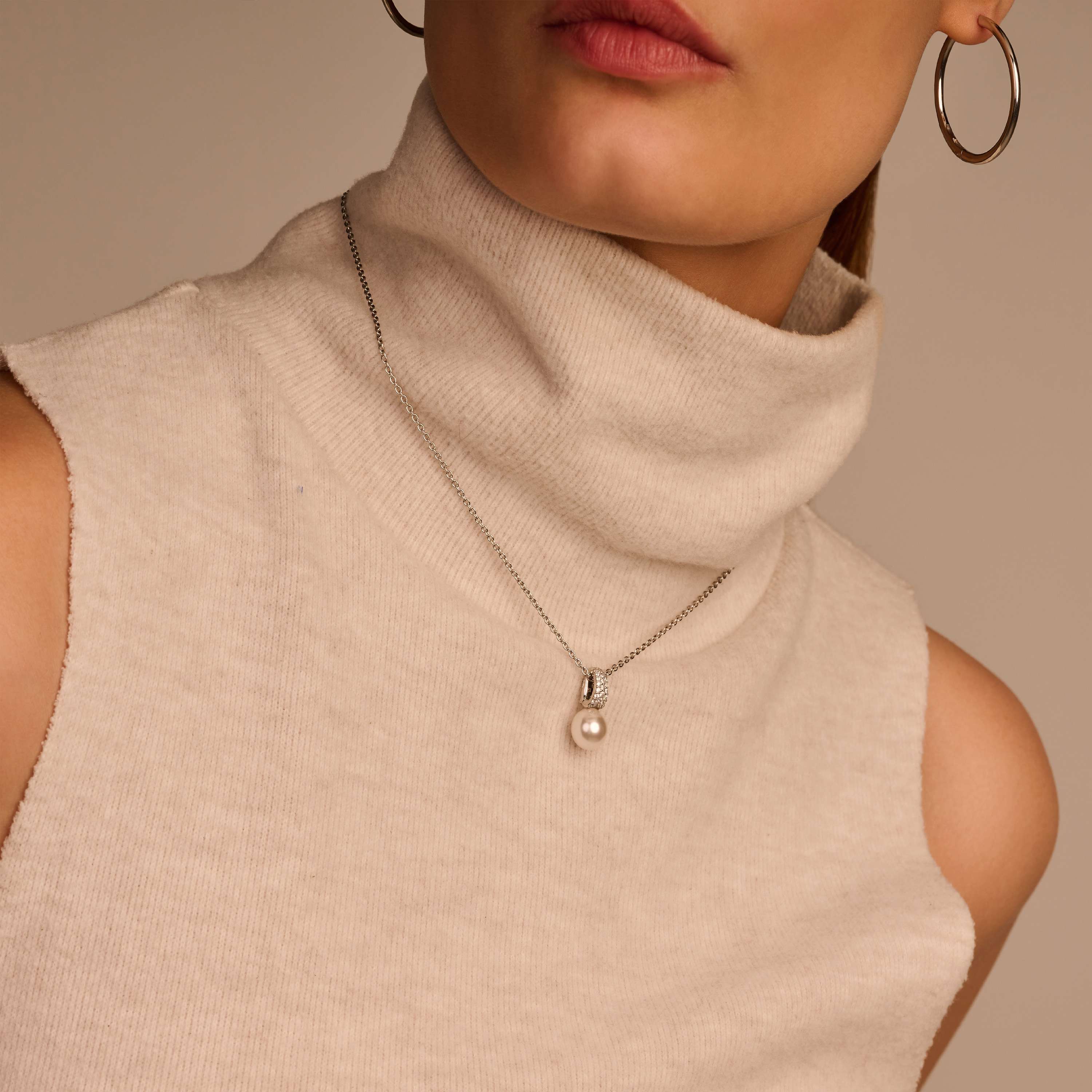 Zirkonia Parel Ketting - Image 8
