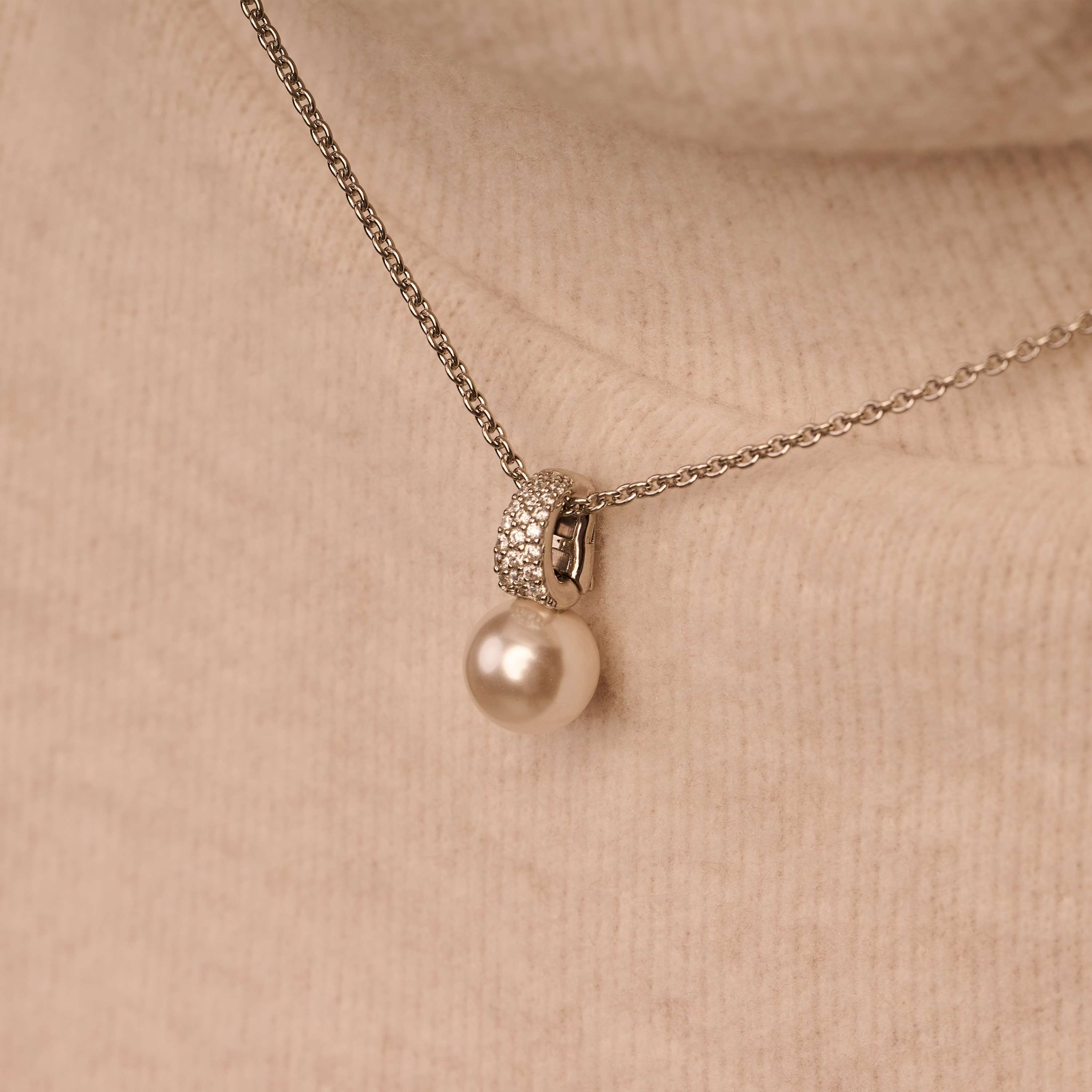 Zirkonia Parel Ketting - Image 9