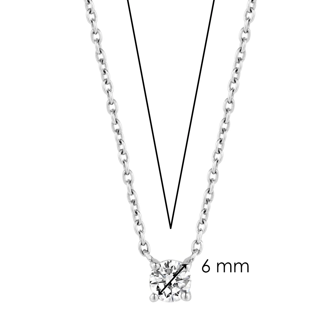 Classic Zirkonia Ketting - Image 5