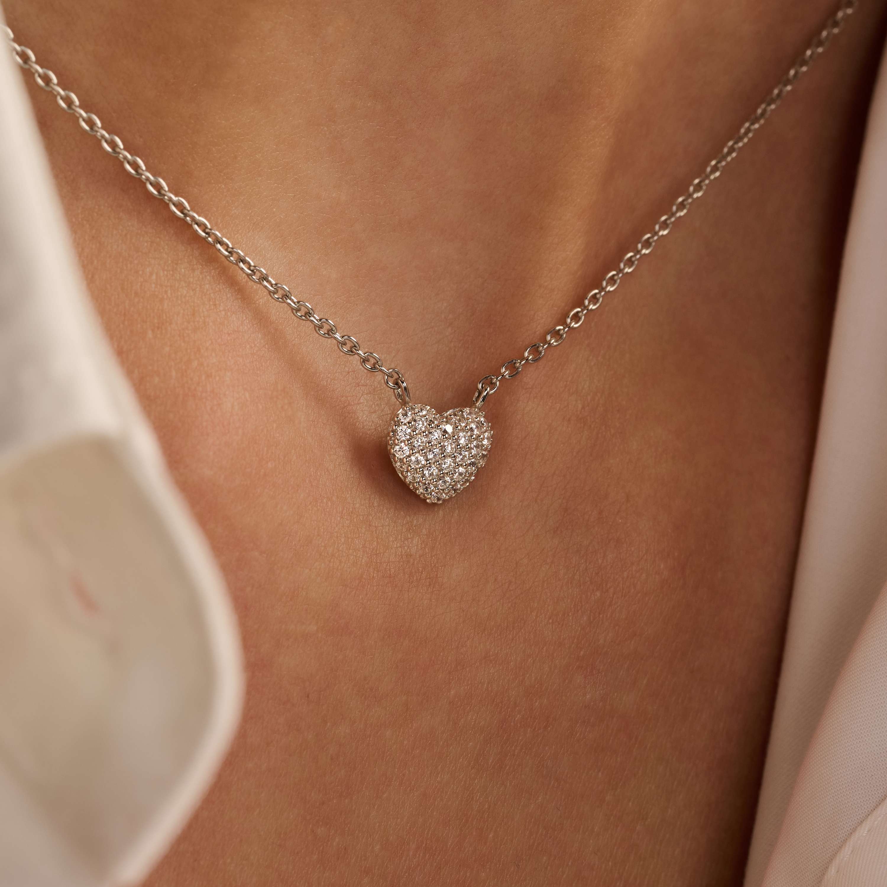 Zirkonia Hartjes Ketting - Image 6