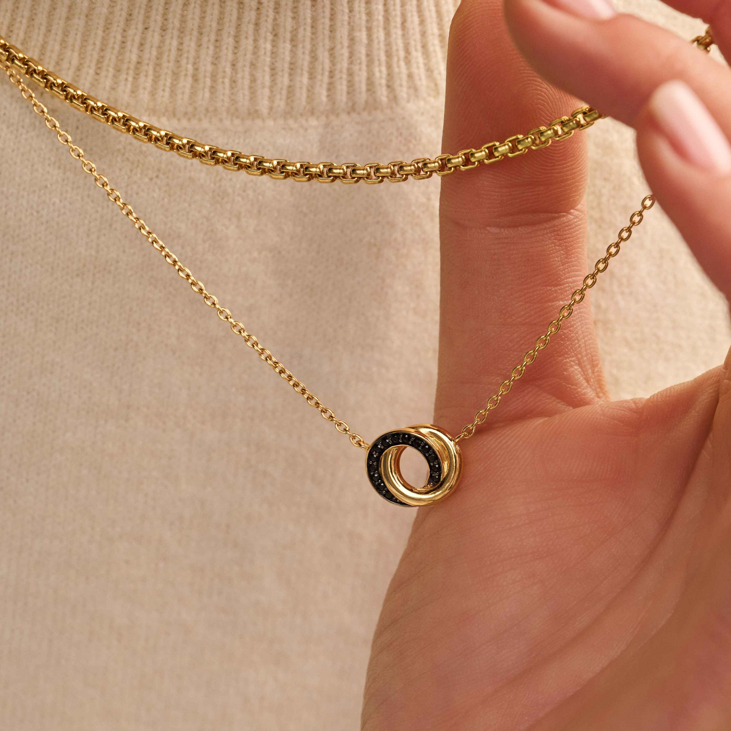 Forever Connected Zwarte Zirkonia Ketting - Image 7