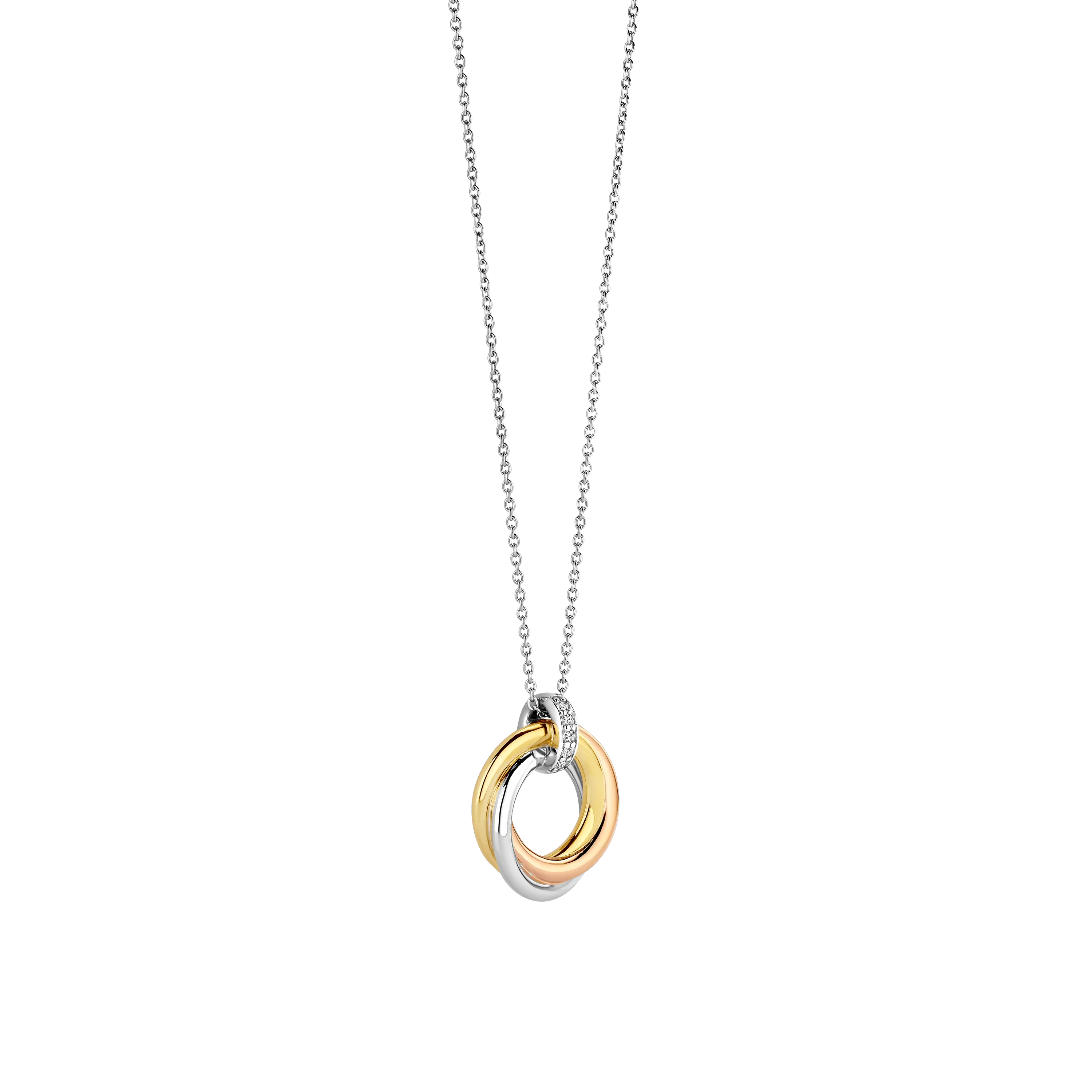 Tricolor Twisted Cirkel Ketting - Image 2