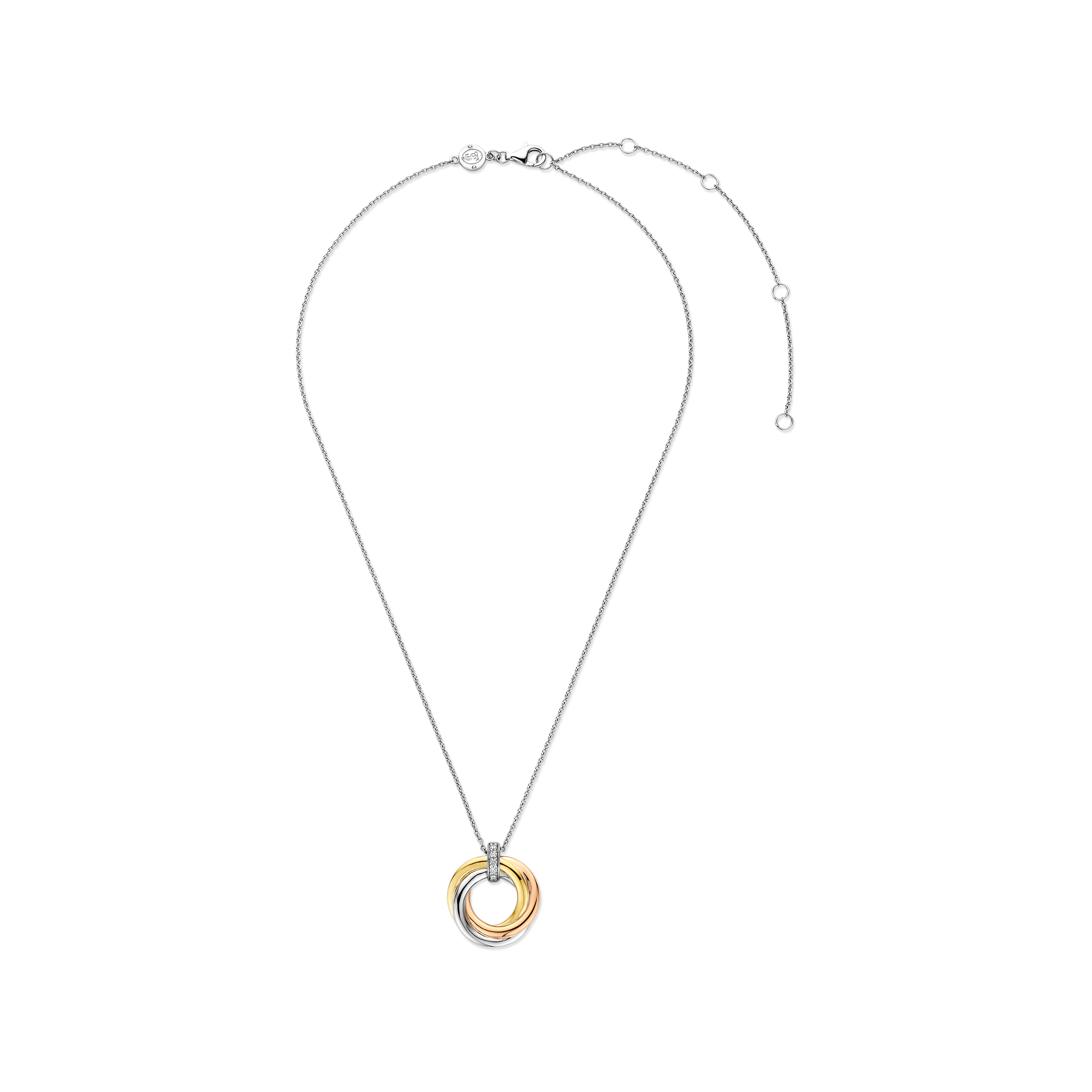 Tricolor Twisted Cirkel Ketting - Image 4
