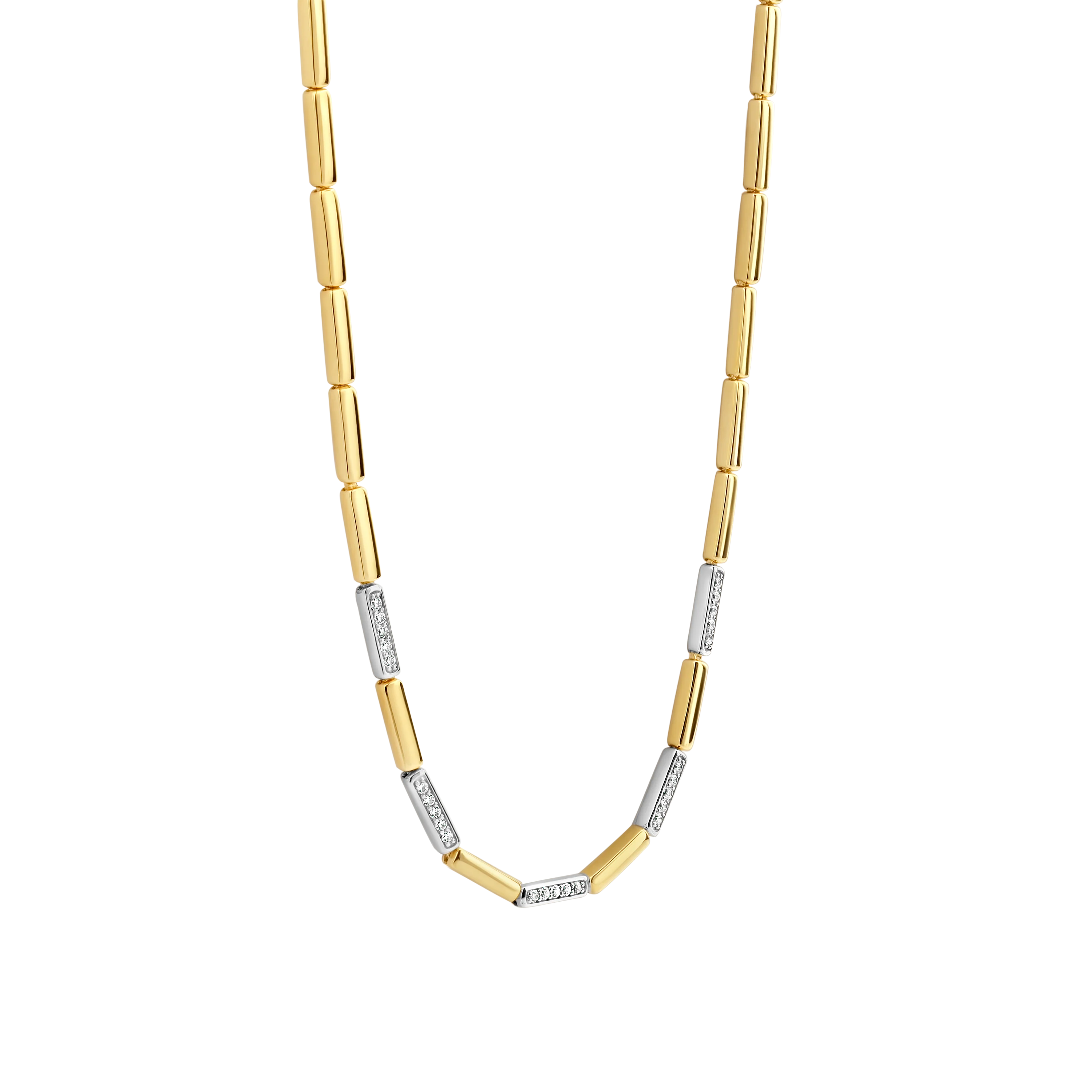 Vintage Zirkonia Schakel Ketting - Image 2