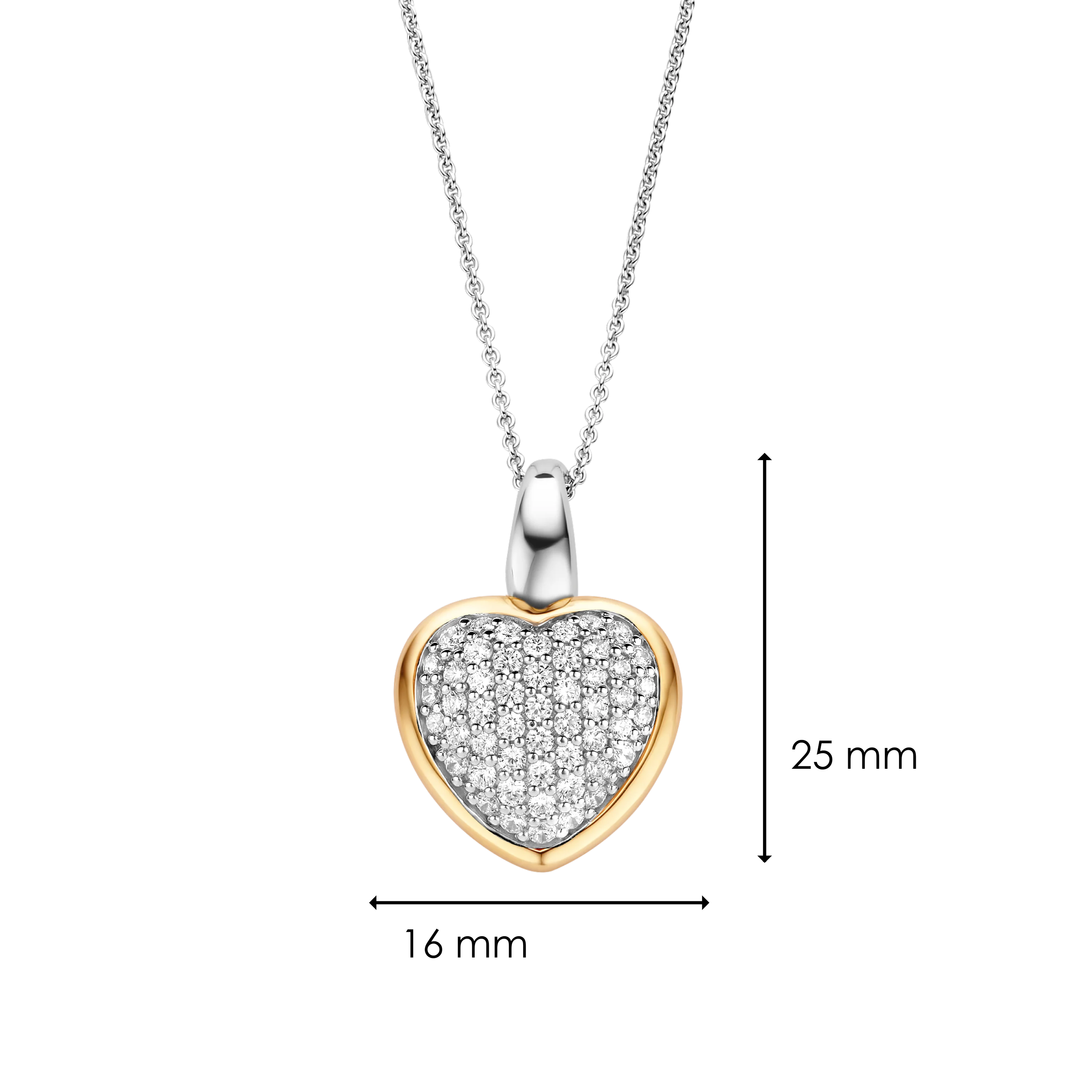 Zirkonia Hartjes Ketting met hanger - Image 5