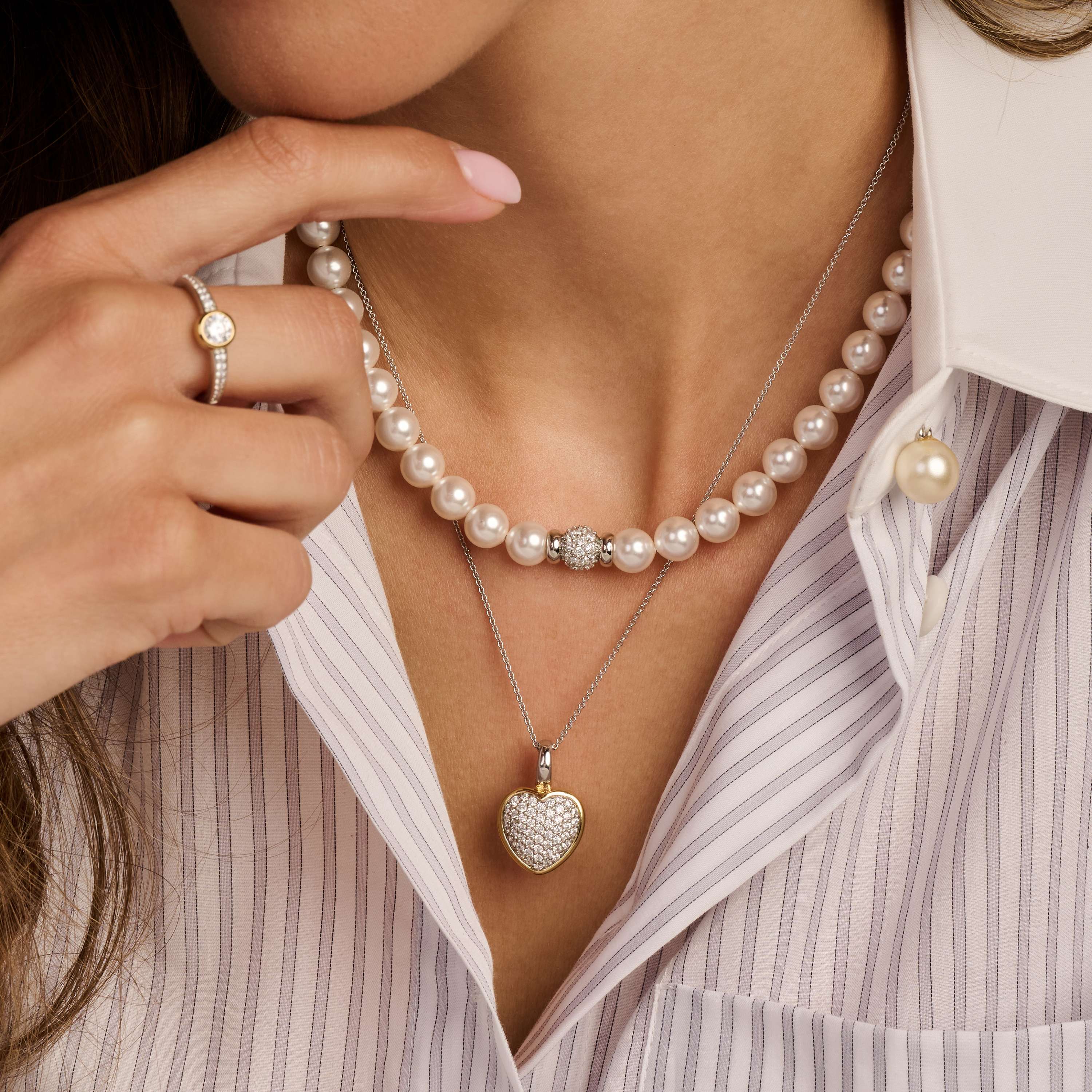 Zirkonia Hartjes Ketting met hanger - Image 8