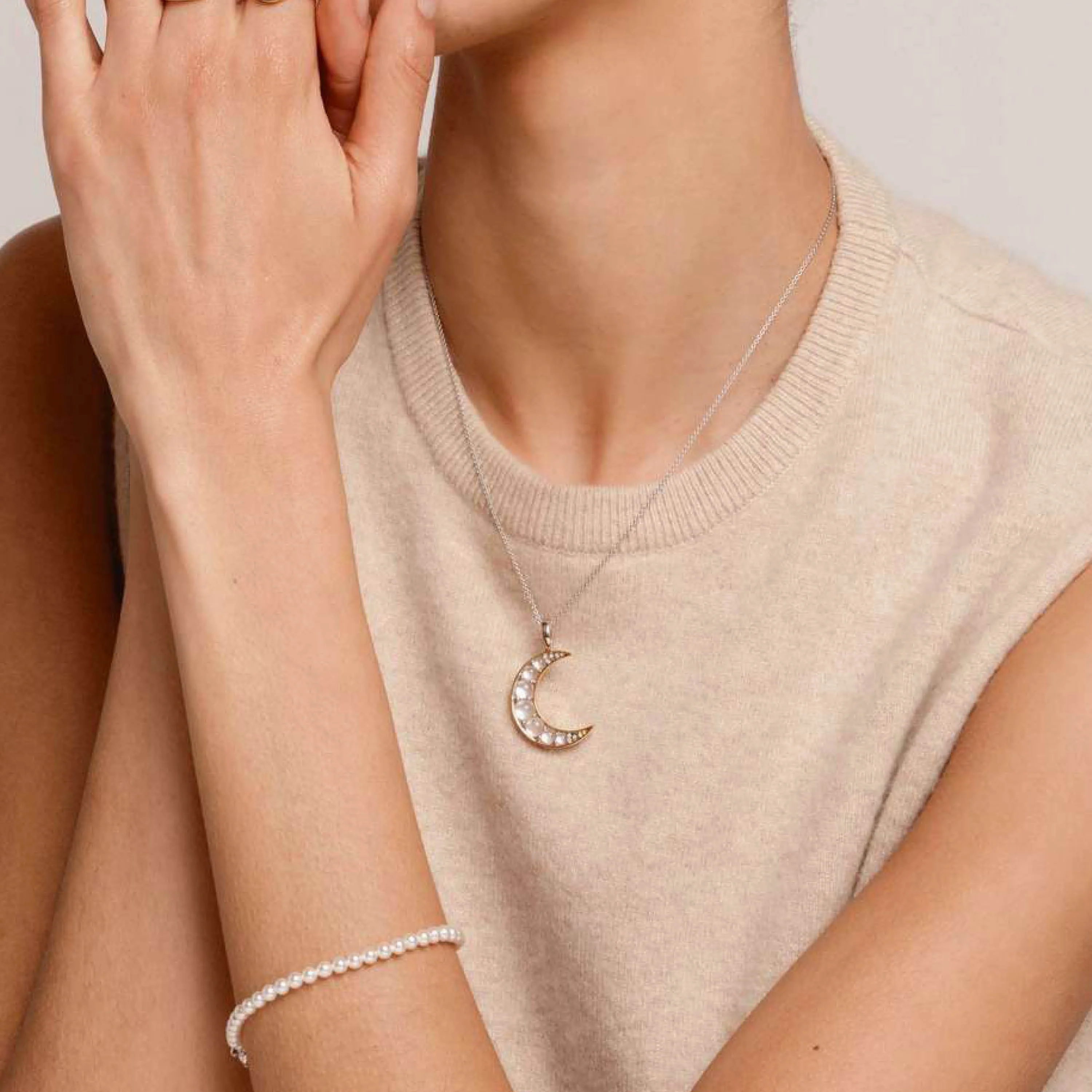 Moon Parel Ketting met hanger - Image 5