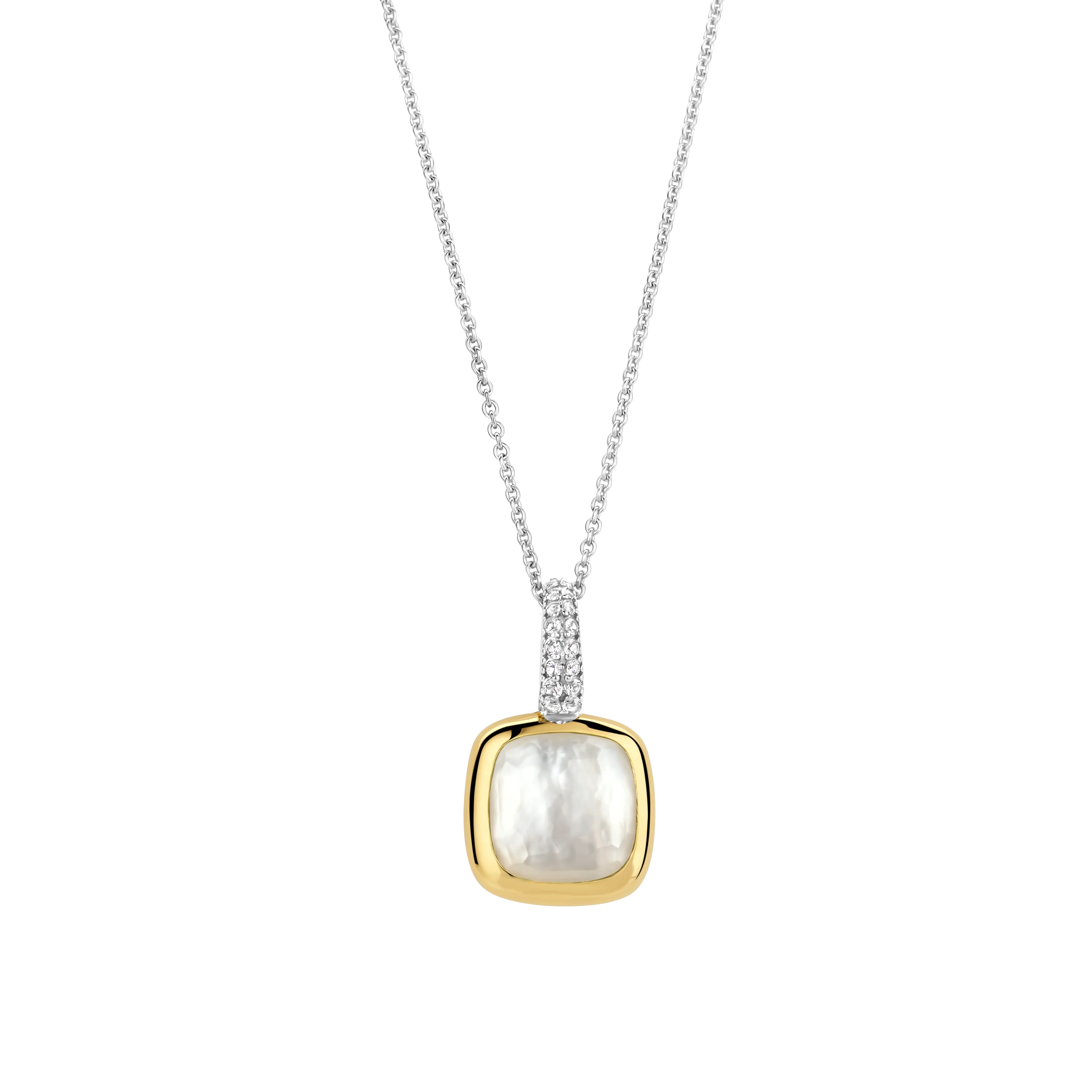 Zirkonia Cushion Parel ketting met hanger