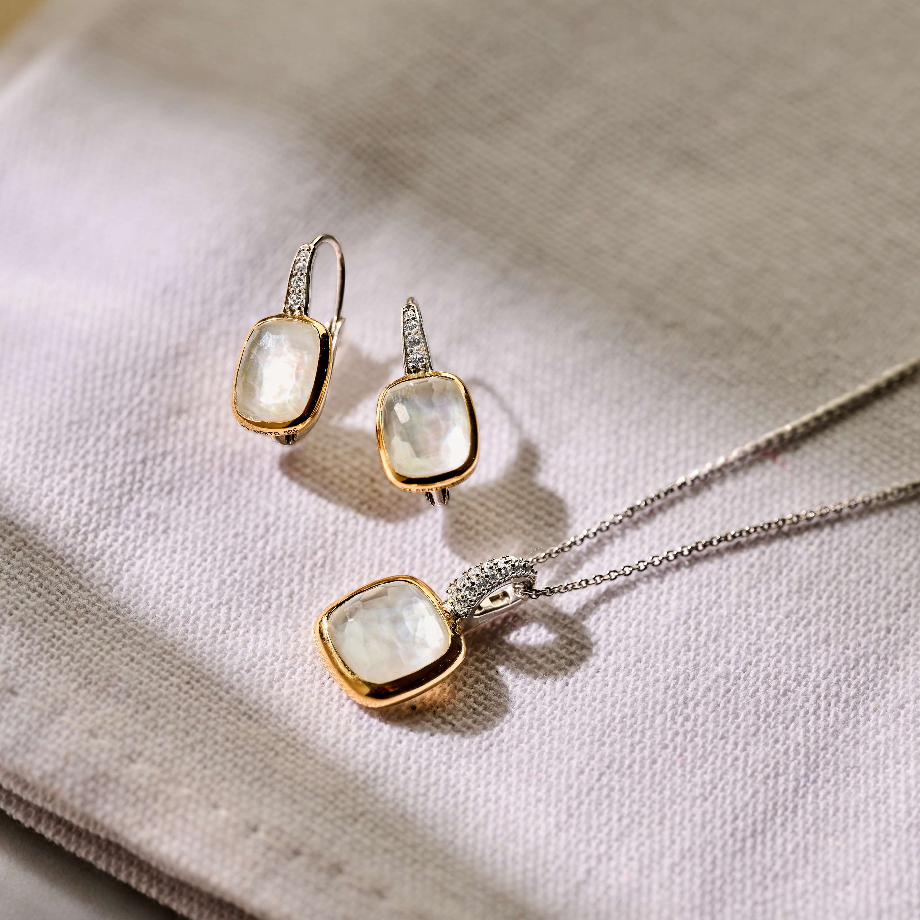 Zirkonia Cushion Parel ketting met hanger - Image 11