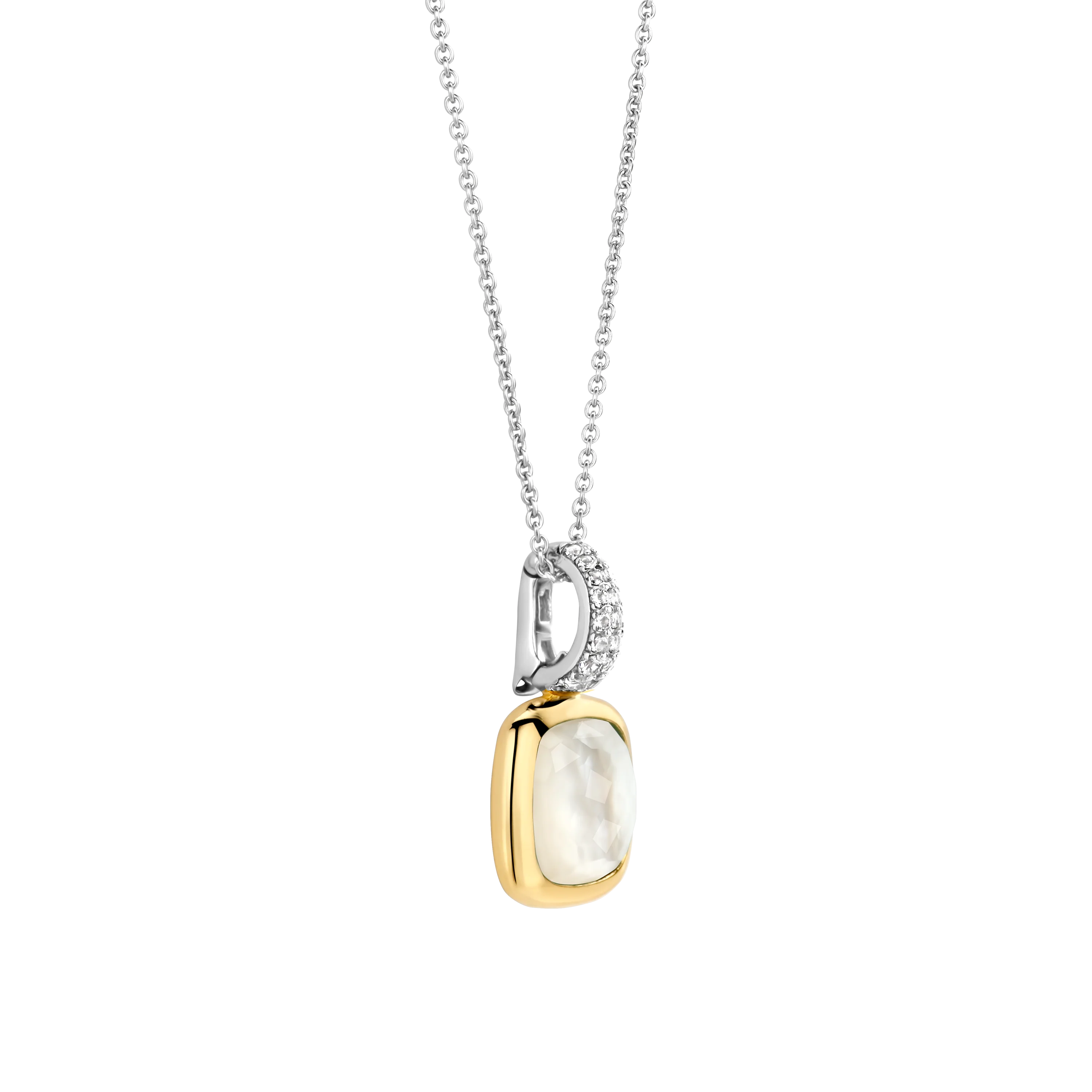 Zirkonia Cushion Parel ketting met hanger - Image 2