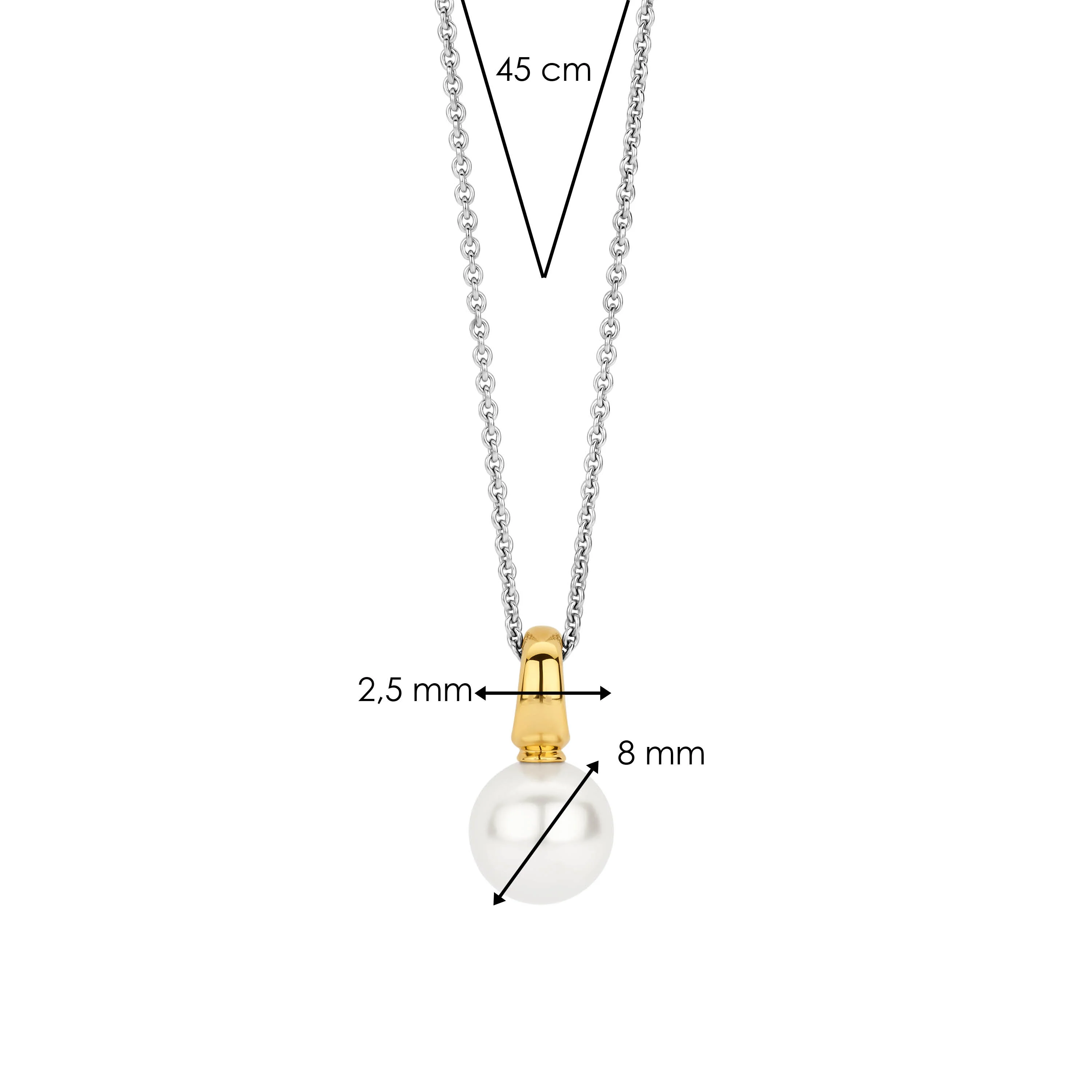 Ketting met Parel hanger 8mm - Image 4