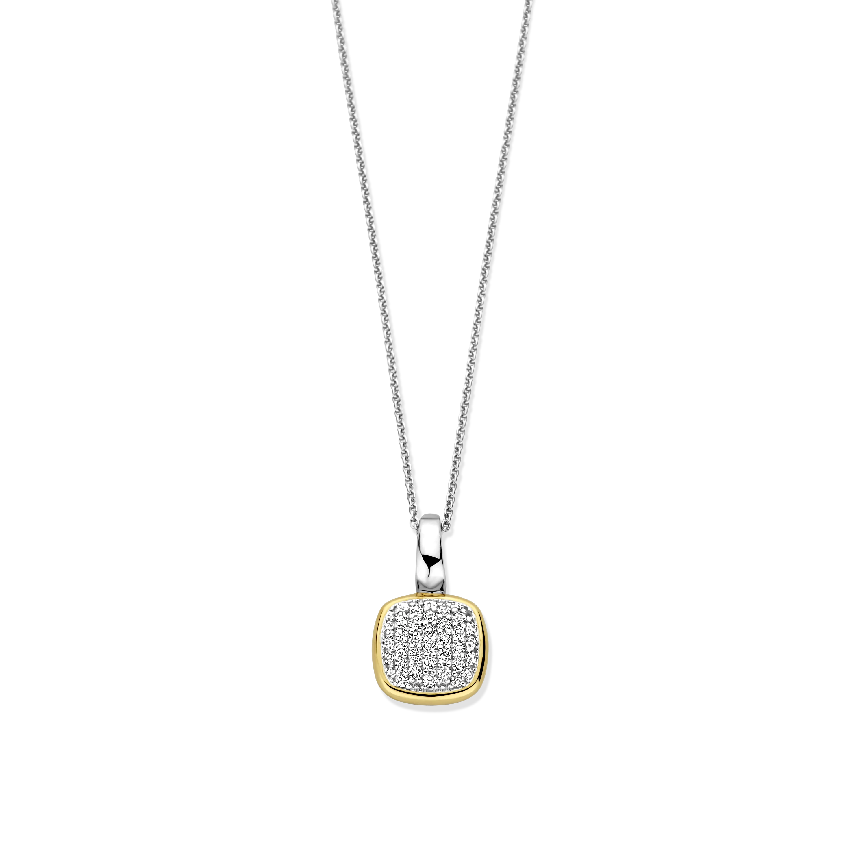 Zirkonia Cushion Ketting met hanger