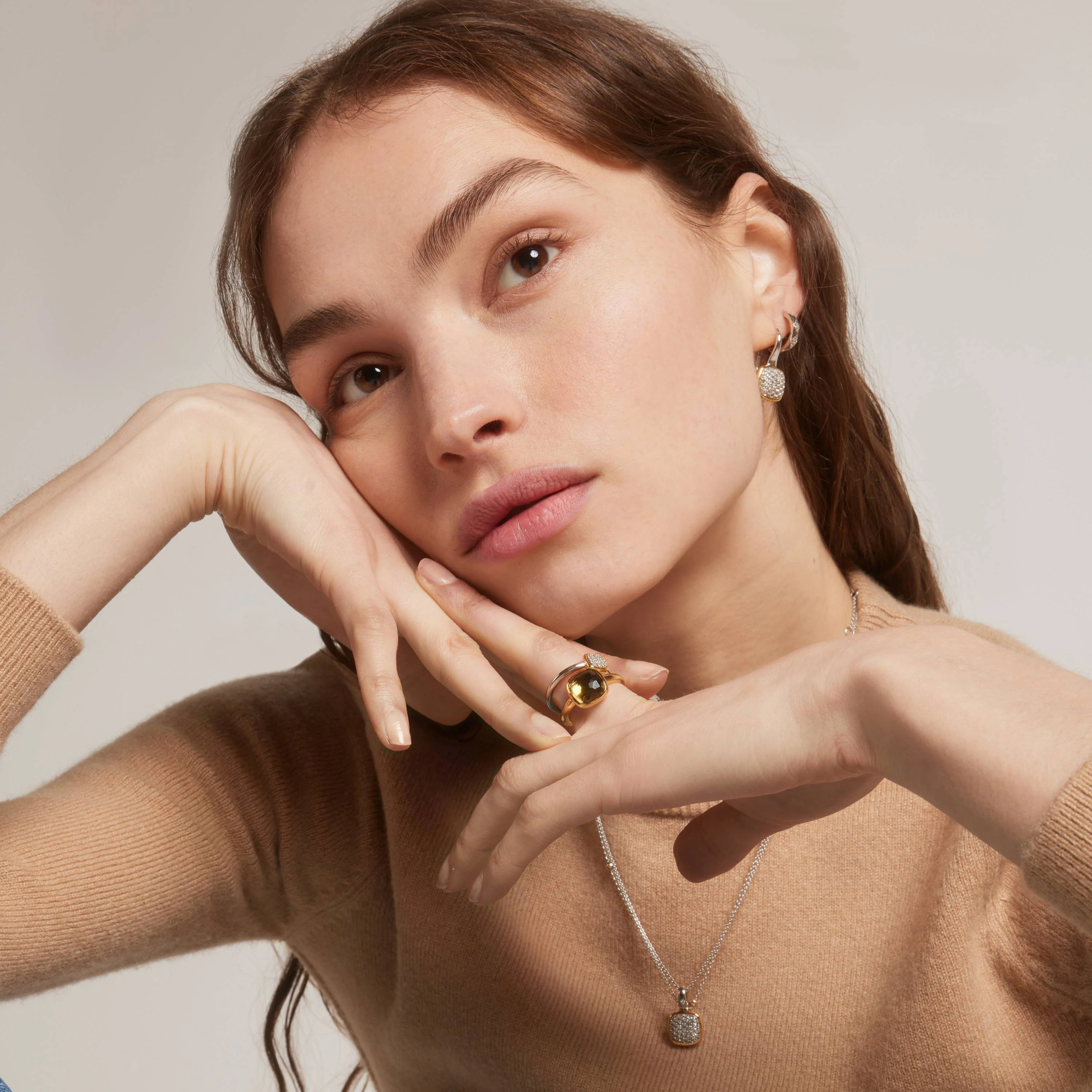 Zirkonia Cushion Ketting met hanger - Image 4