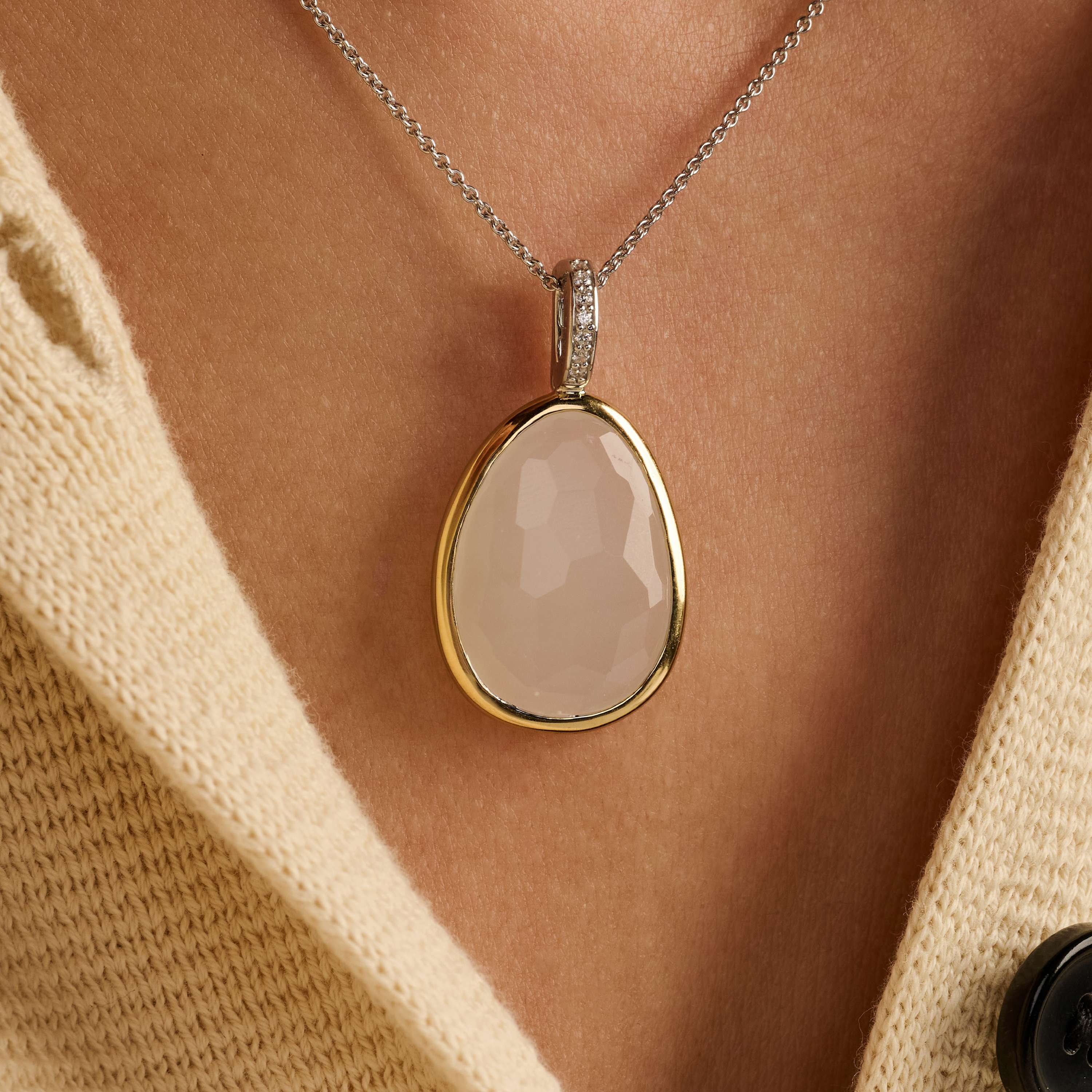 Ketting met Luxe steen hanger - Image 9
