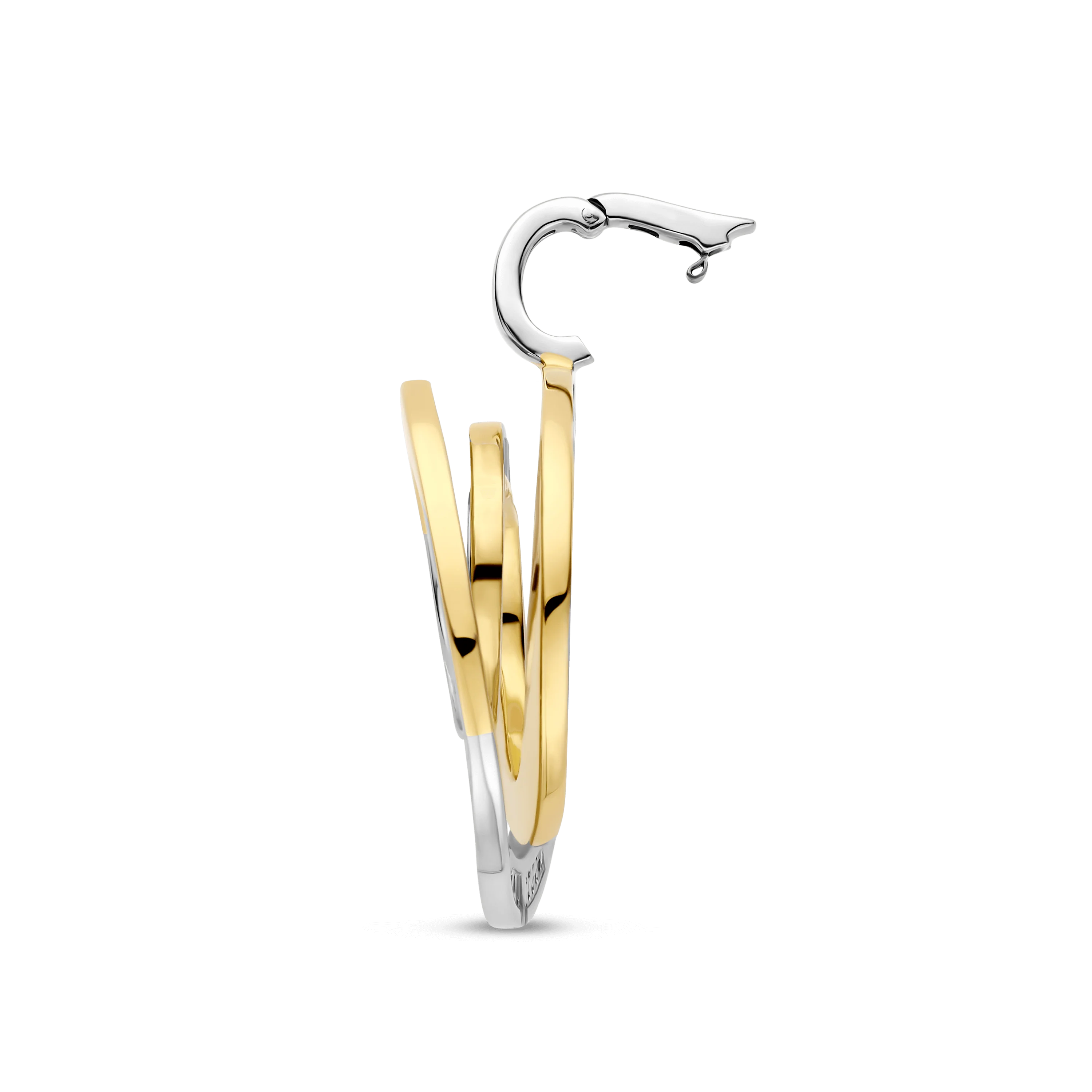 Sculptural Twisted Zirkonia Ketting met hanger - Image 4