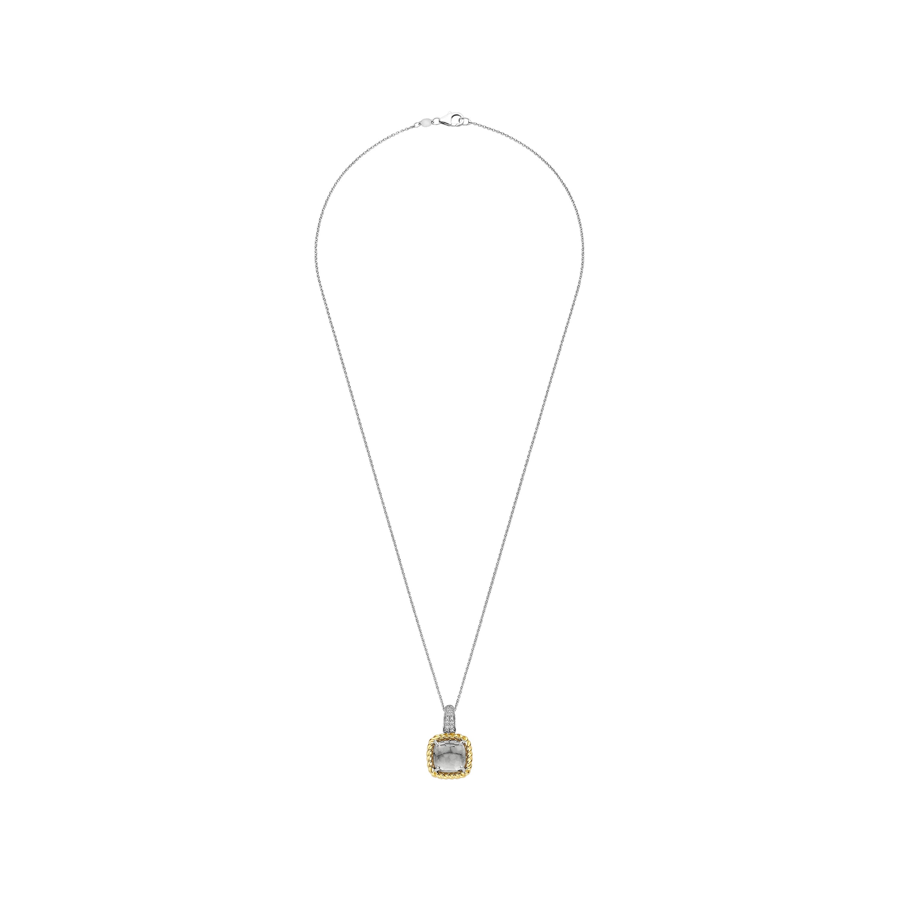 Grijze Zirkonia Cushion Ketting met hanger - Image 4
