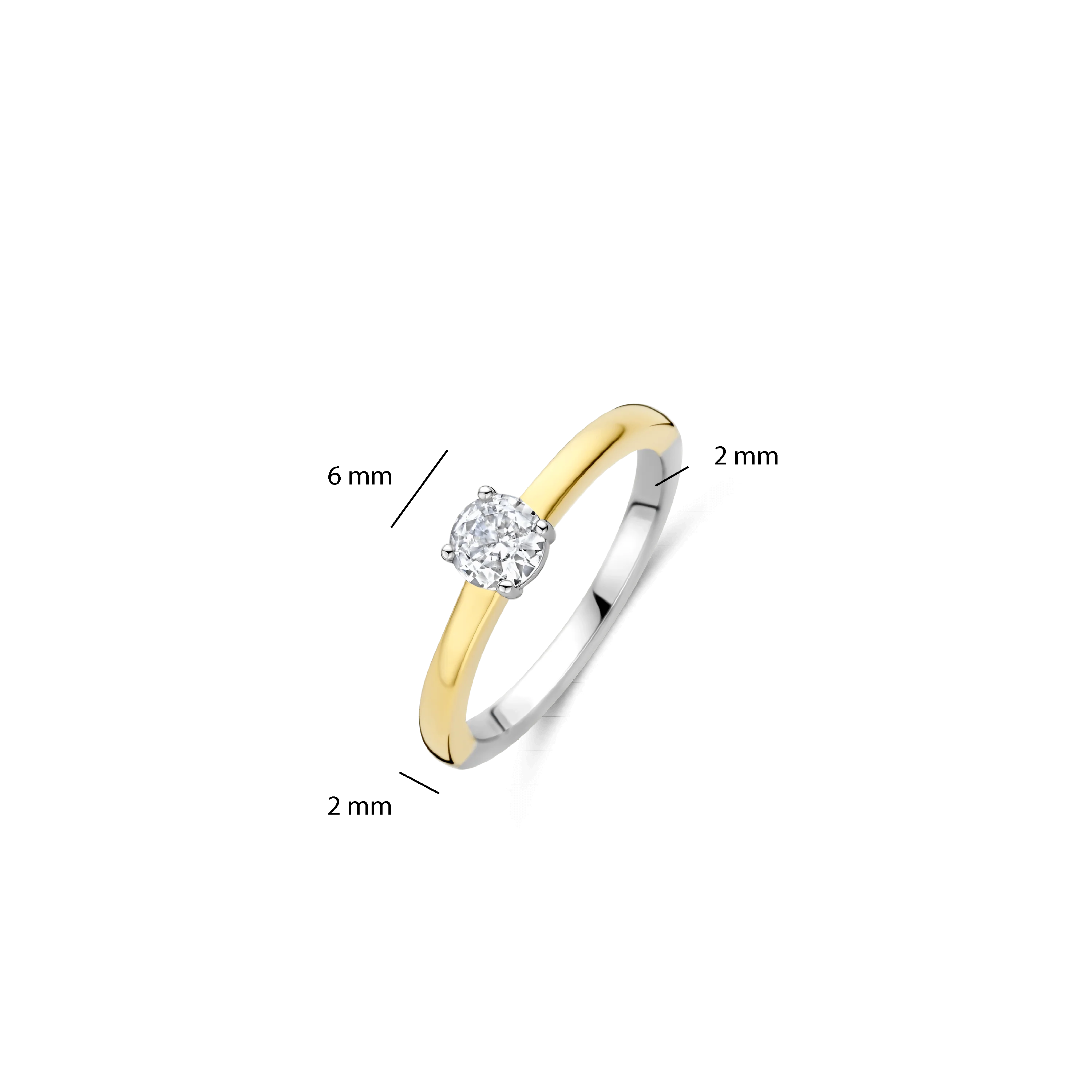 Classic Zirkonia Ring 3mm - Image 4