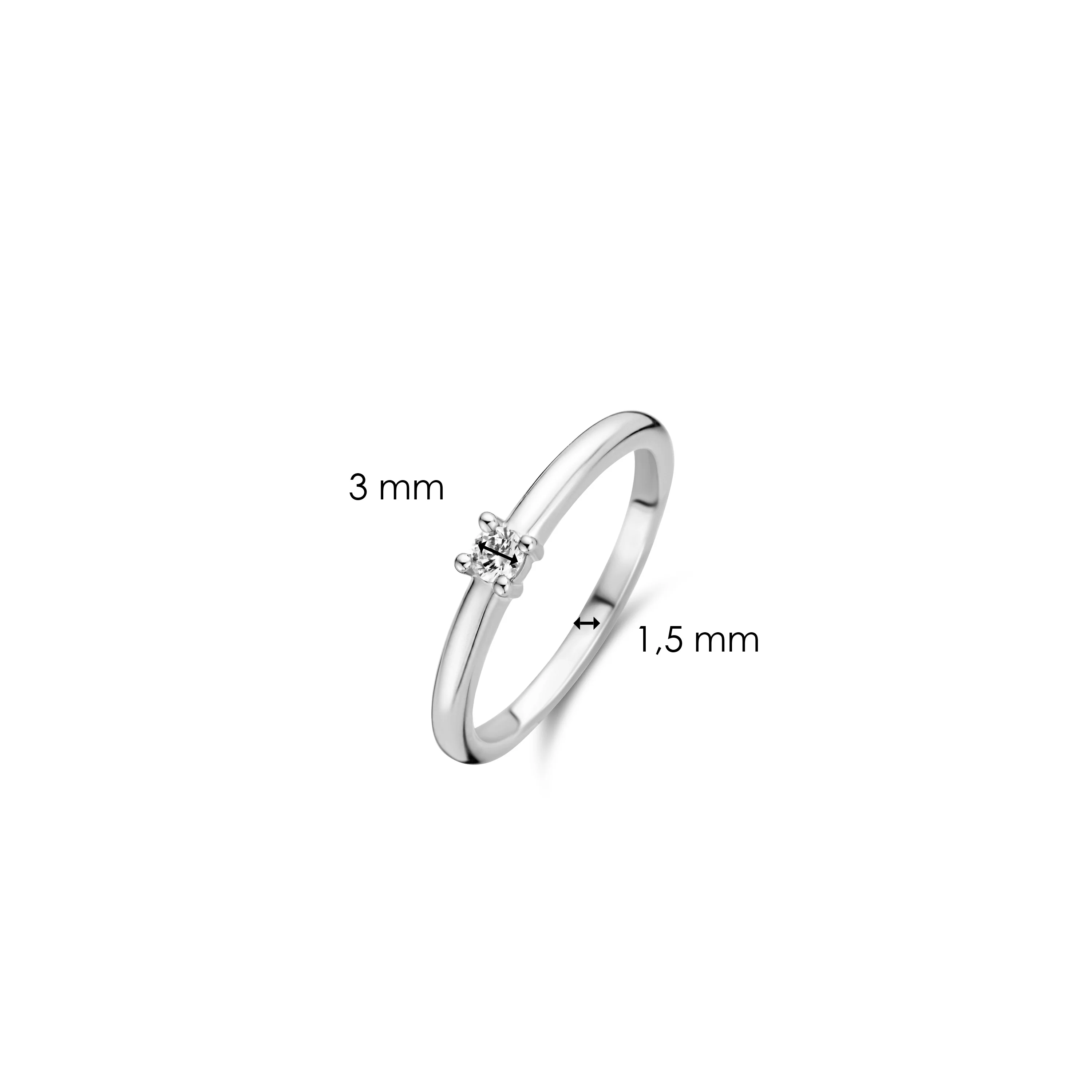 Classic Zirkonia Ring 3mm - Image 5