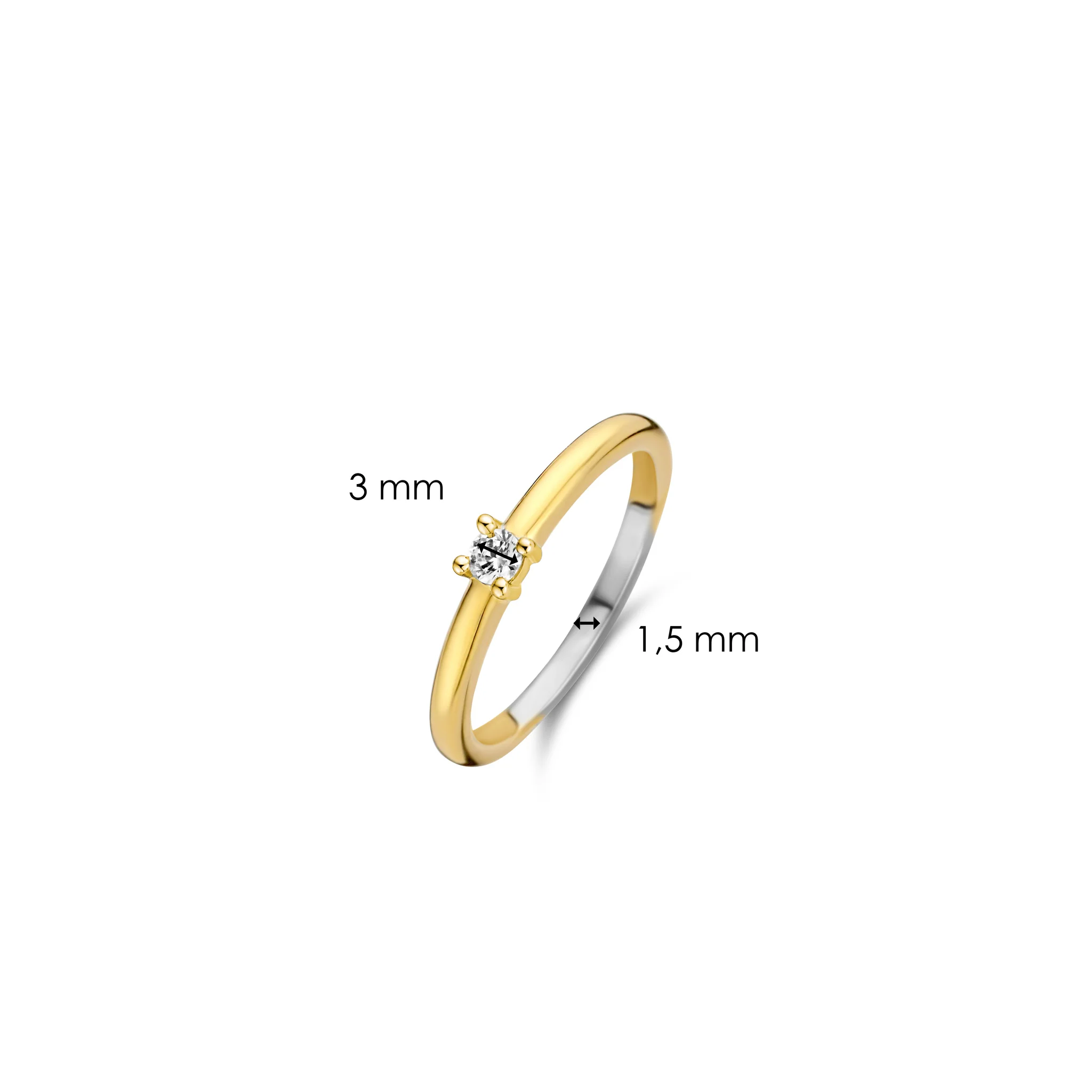 Classic Zirkonia Ring 3mm - Image 5