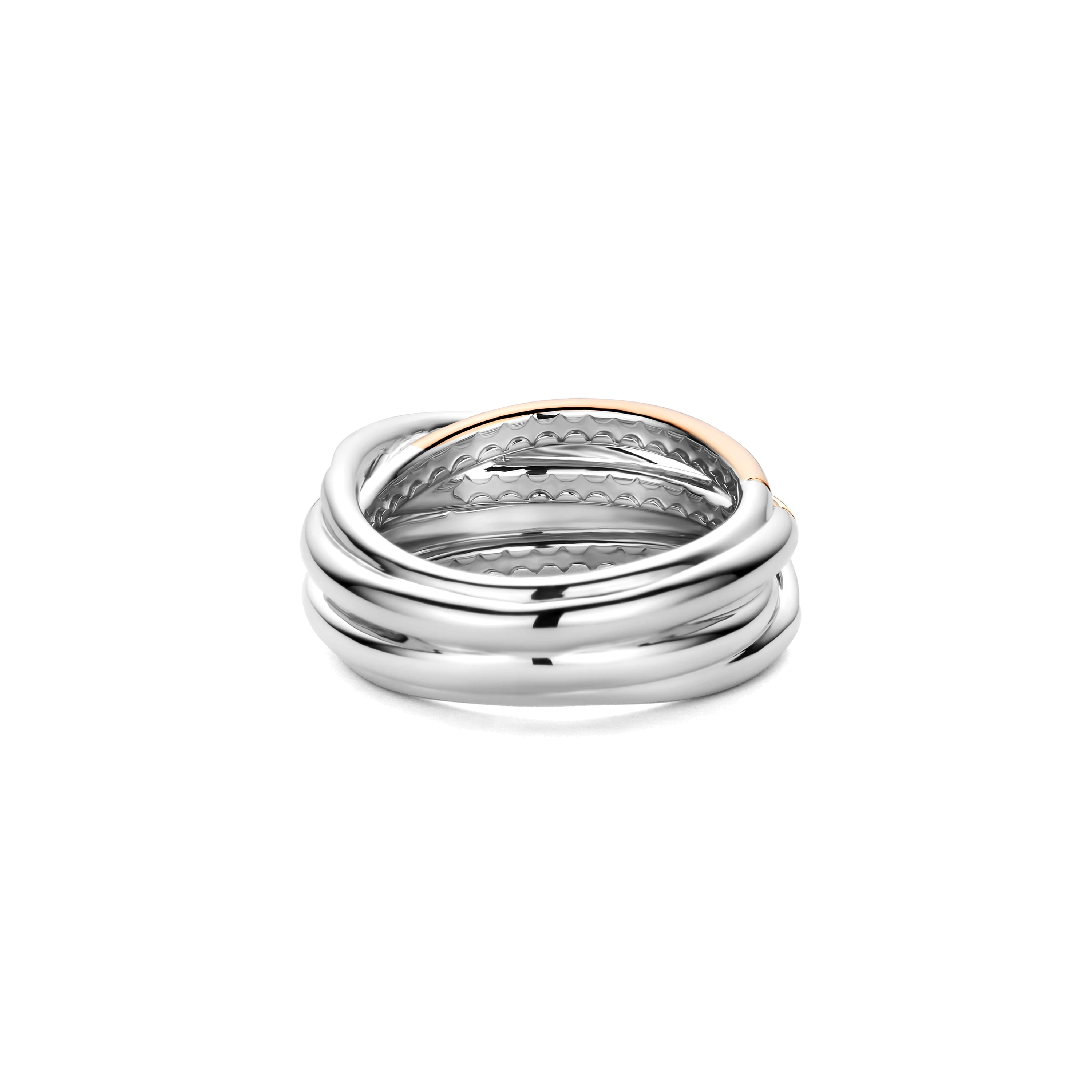 Tricolor Zirkonia Crossover Ring - M model - Image 4
