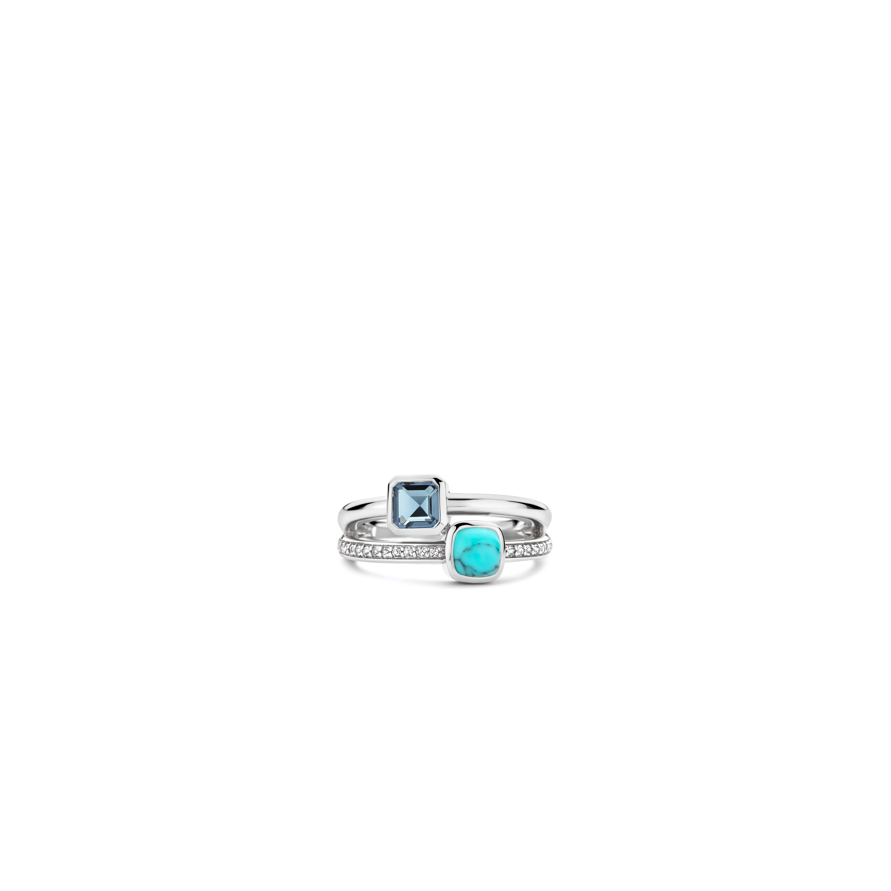 Double Cushion Zirkonia Ring - Image 3