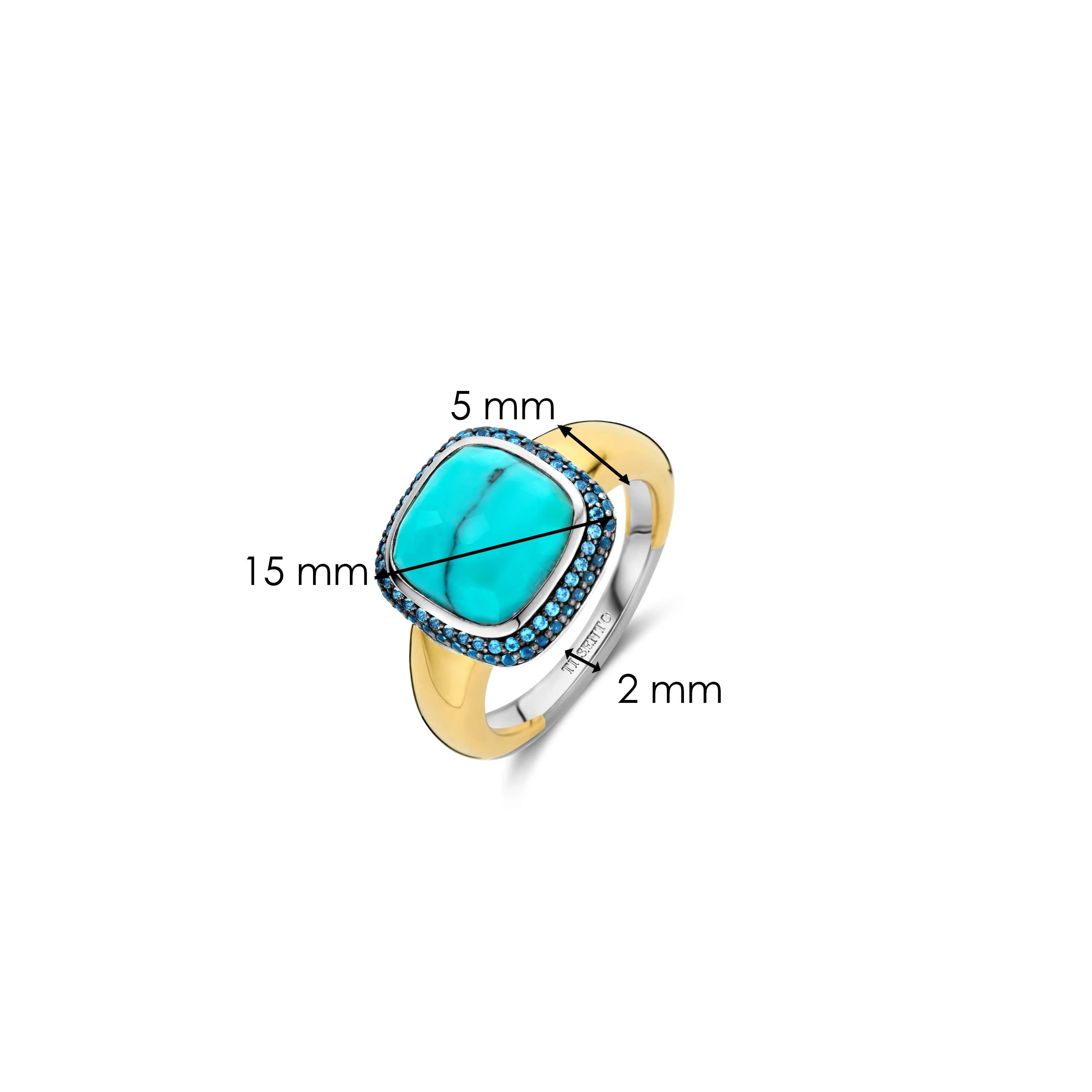 Turqoise Cushion Ring - Image 7