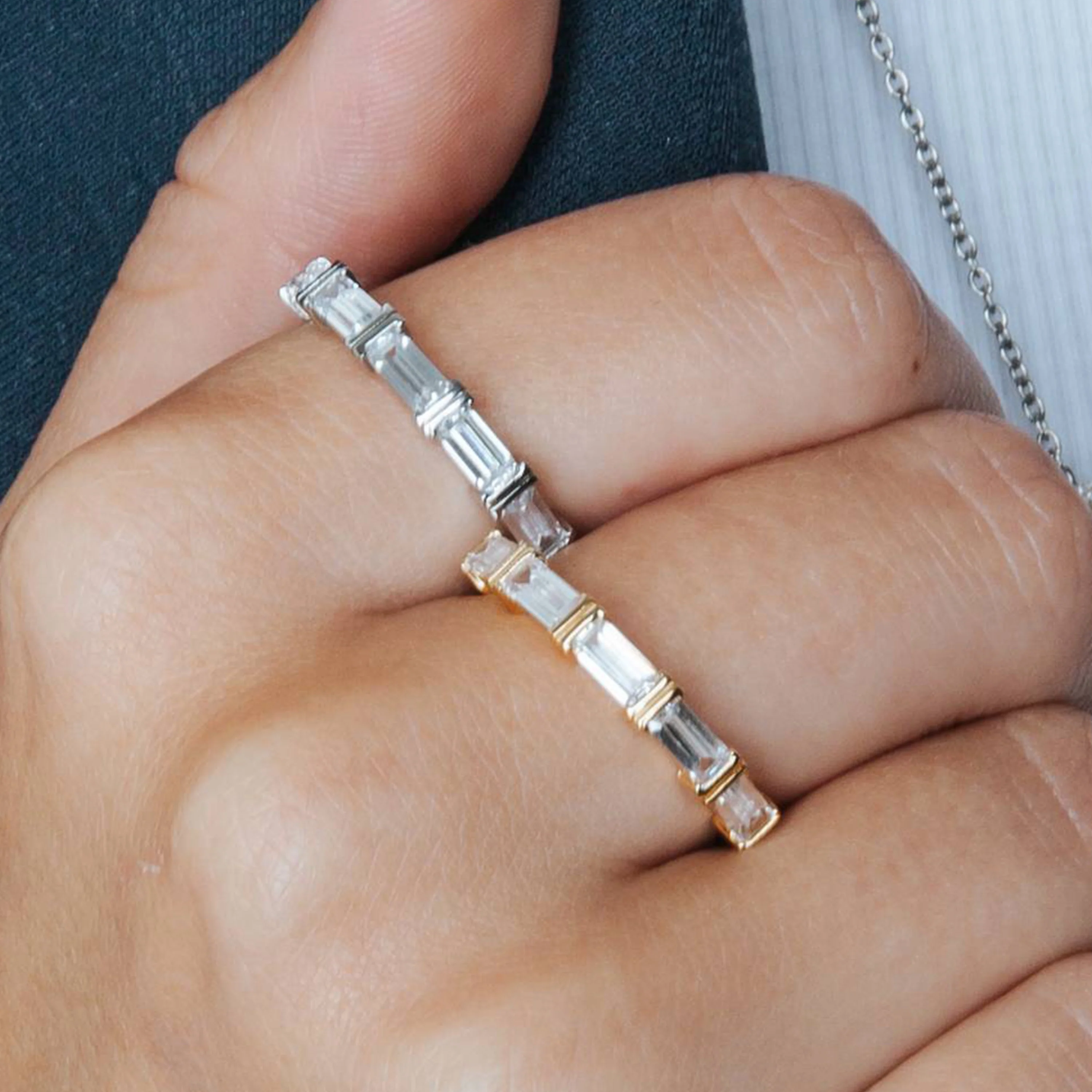 Baguette Tennis Ring - Image 7