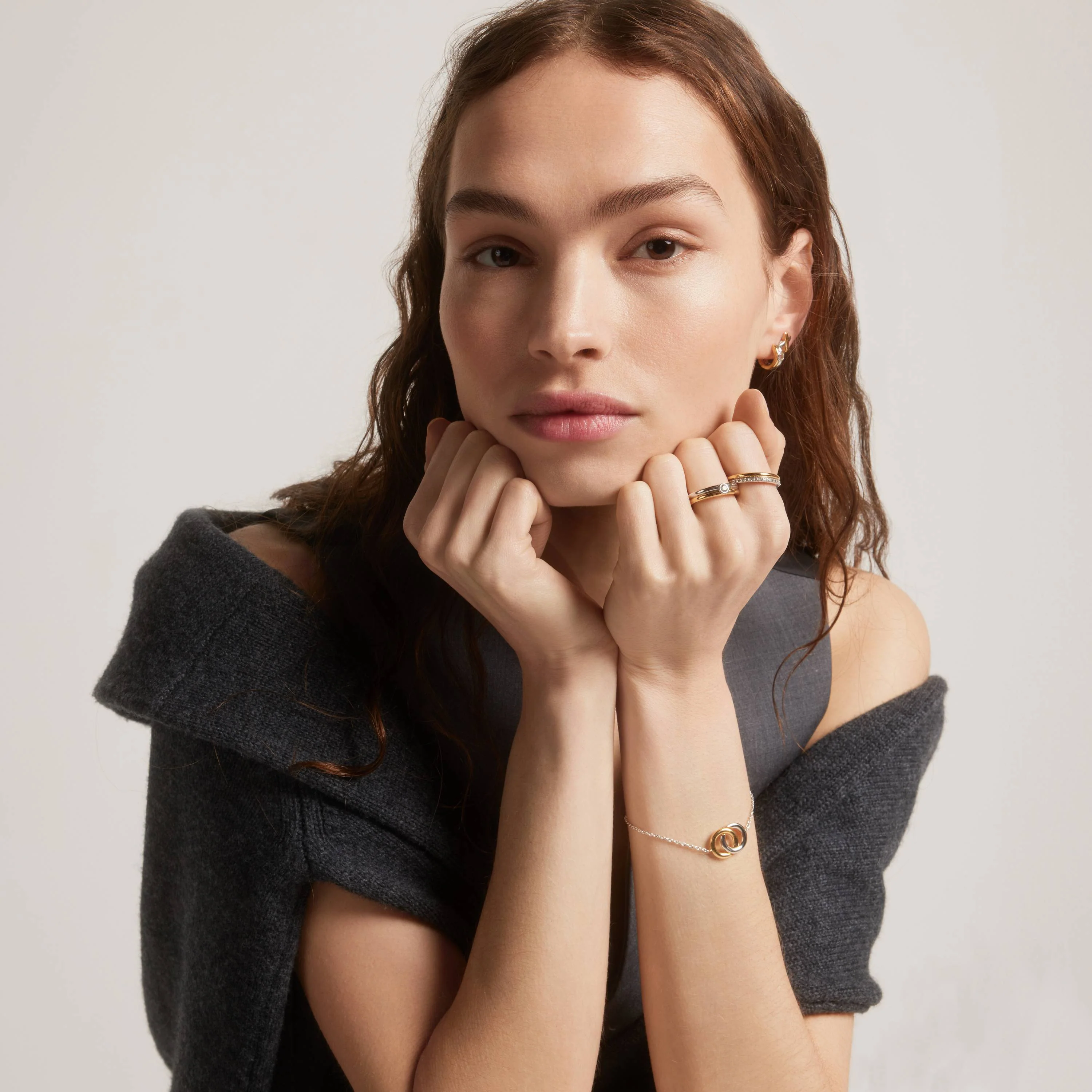 Double Ring met steen - Image 5