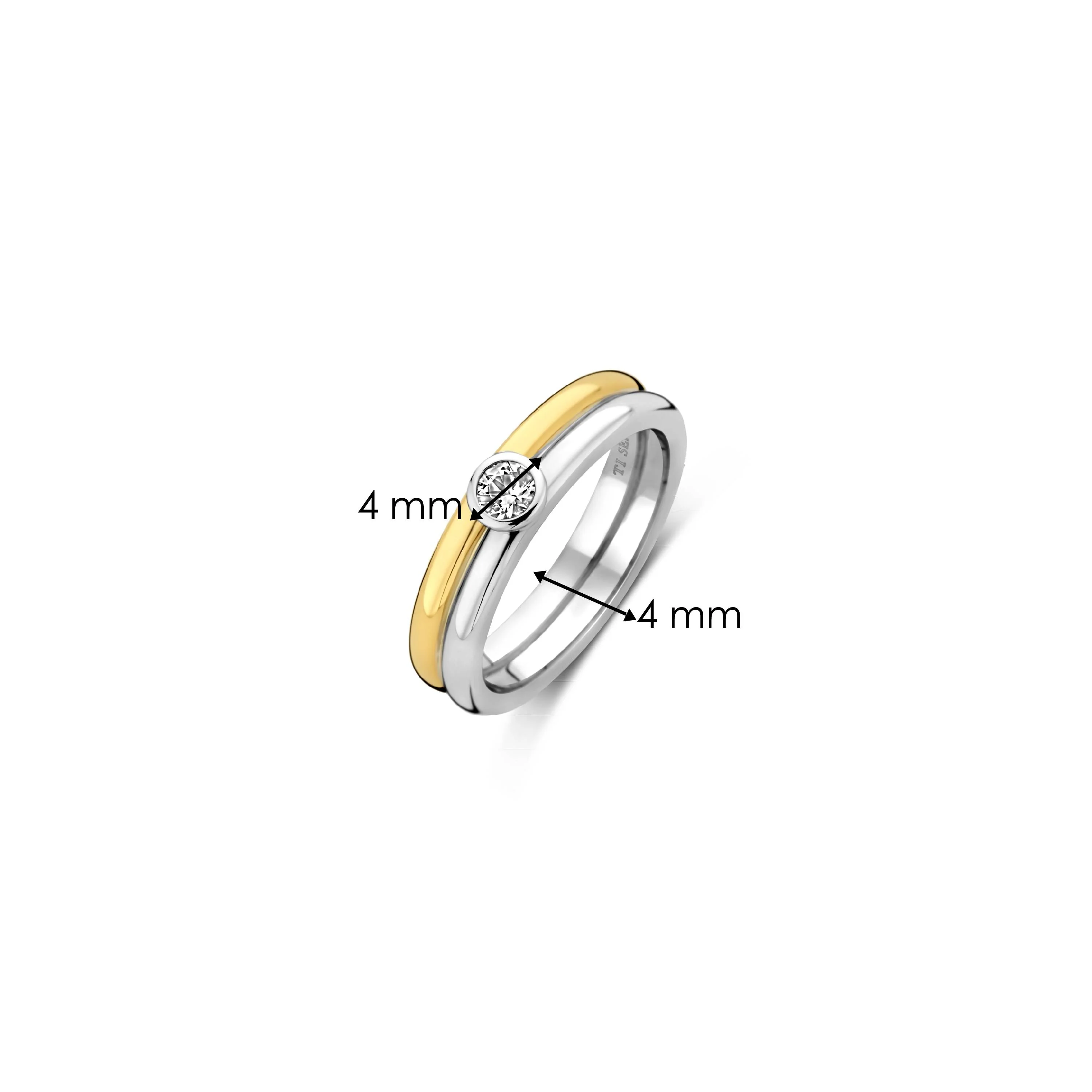Double Ring met steen - Image 6