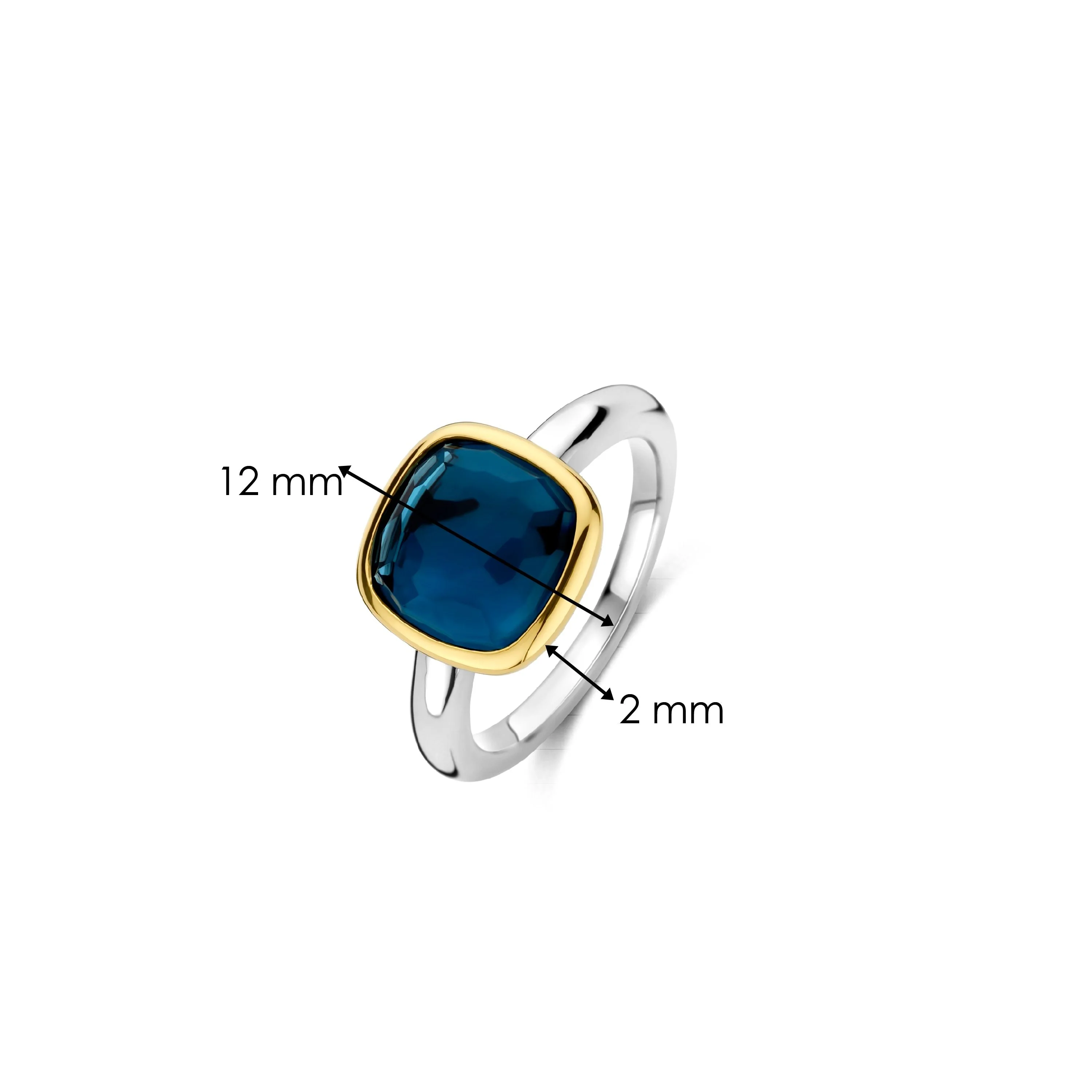 Blauwe Cushion Ring - Image 6