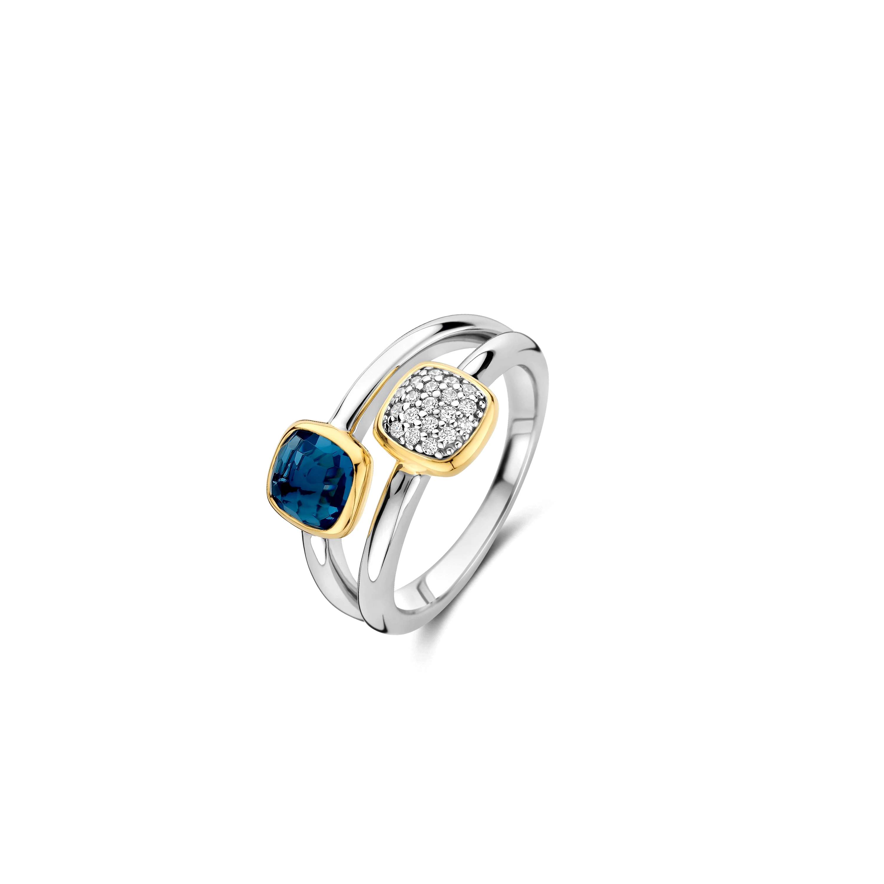 Double Cushion Zirkonia Ring