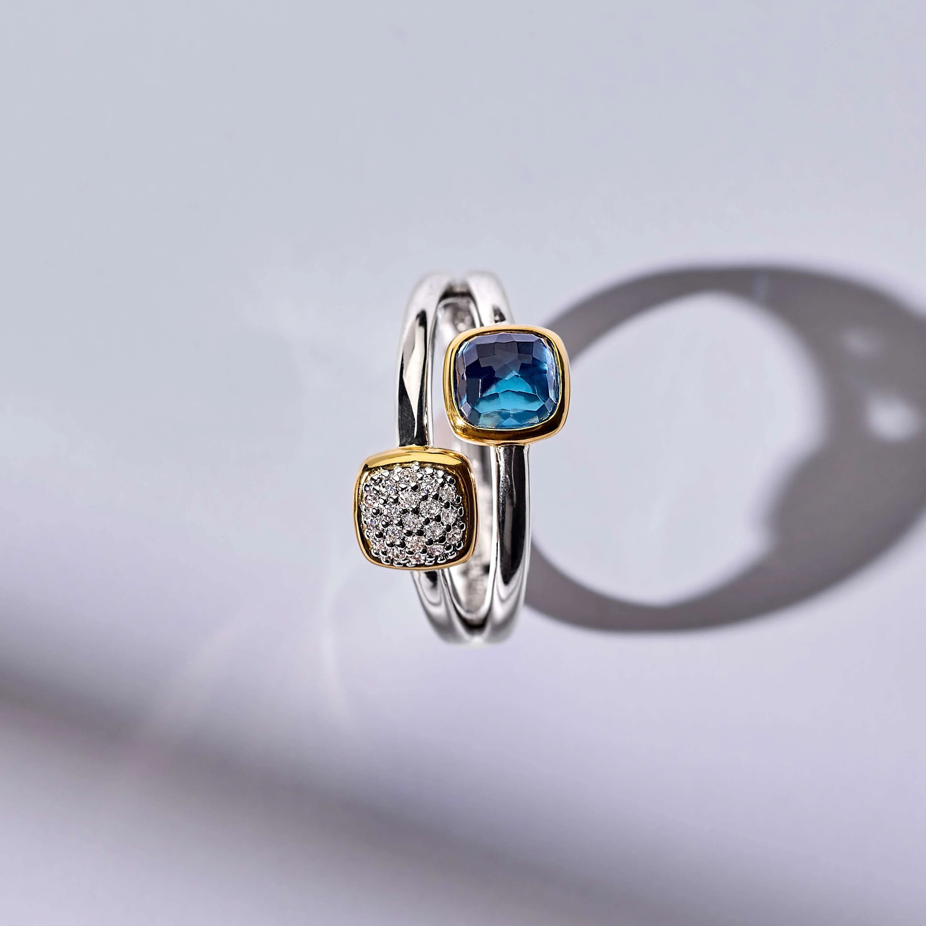 Double Cushion Zirkonia Ring - Image 10